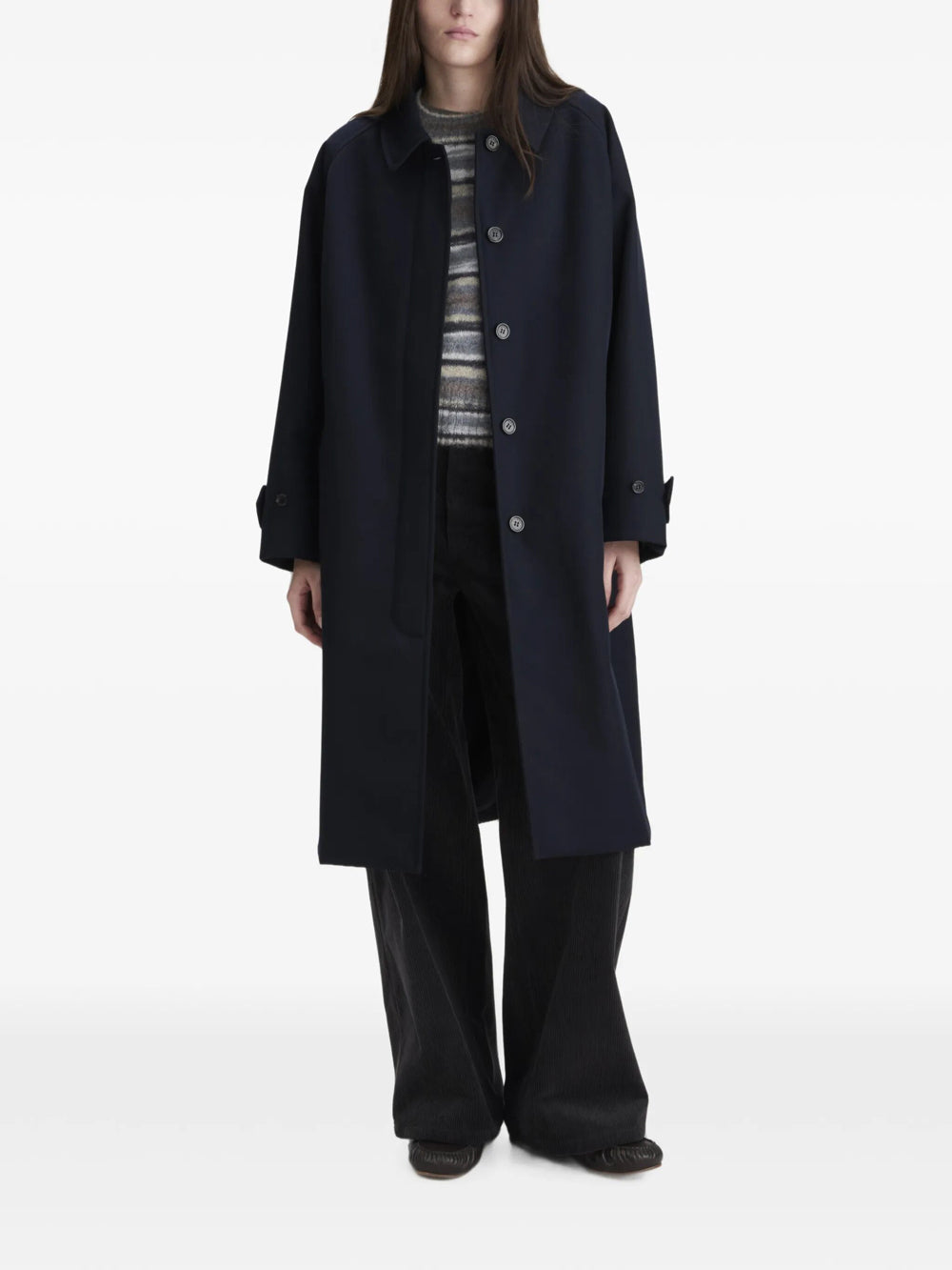 A.P.C. Women Water-Repellent Wool Mac A.P.C.