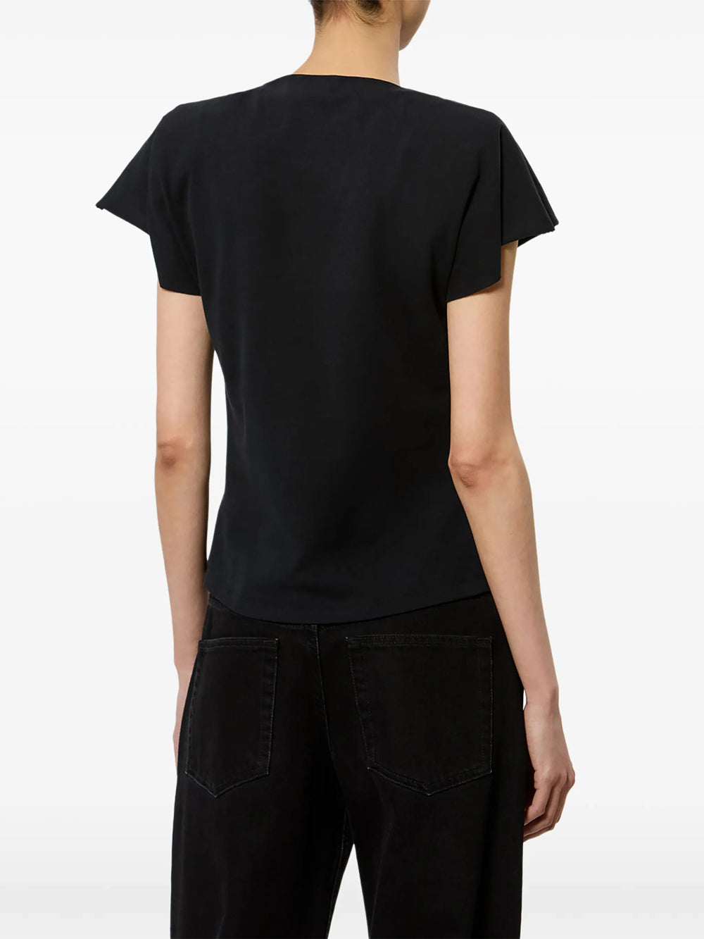 Isabel Marant Women Nadrine Draped Cotton Jersey T-Shirt ISABEL MARANT