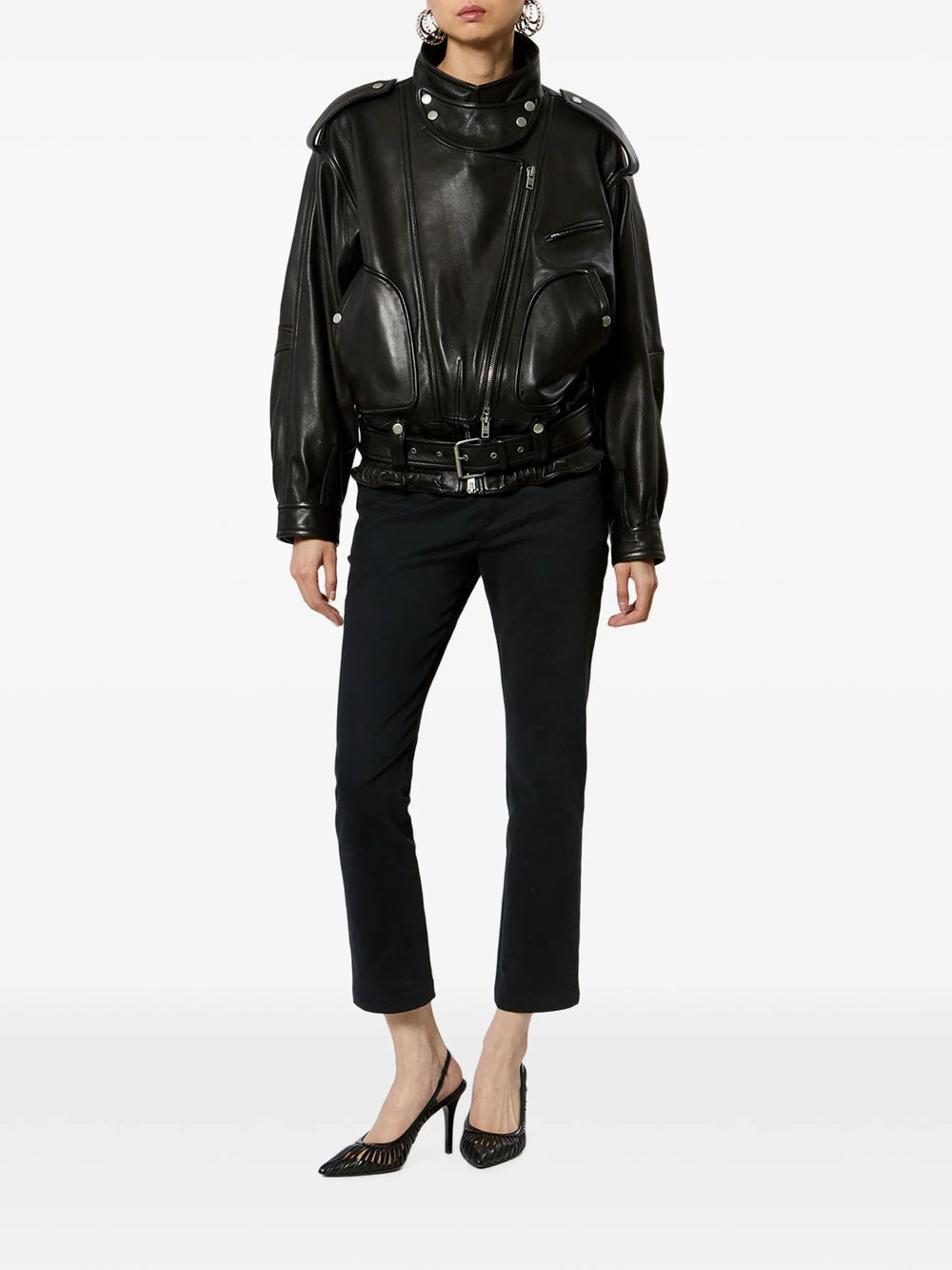 Isabel Marant Women Farza Leather Jacket ISABEL MARANT