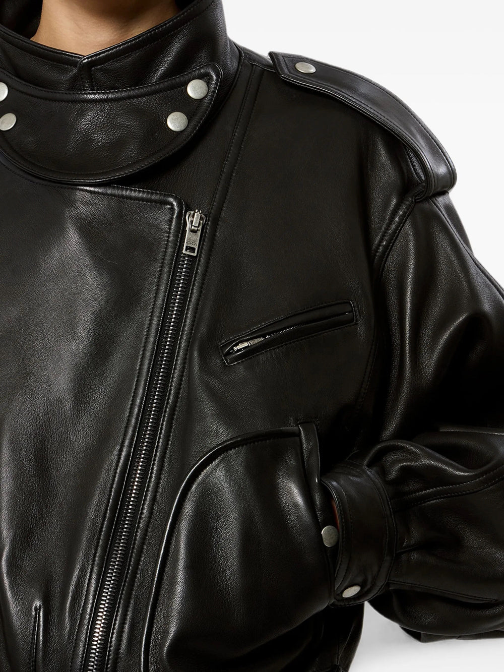 Isabel Marant Women Farza Leather Jacket ISABEL MARANT