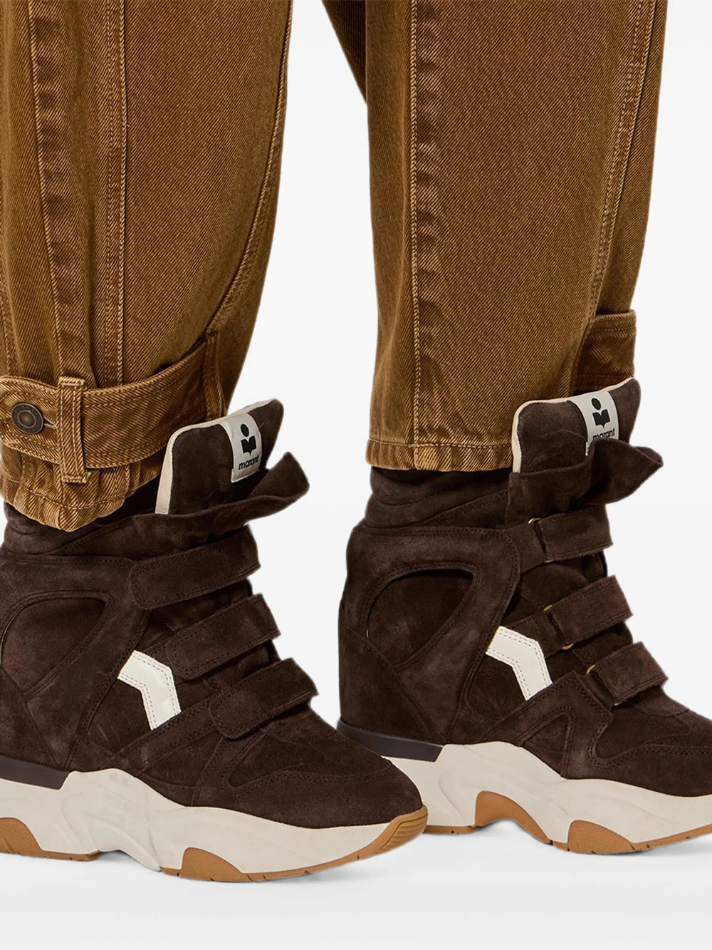 Isabel Marant Women Balskee High-Top Wedge Suede Sneakers ISABEL MARANT