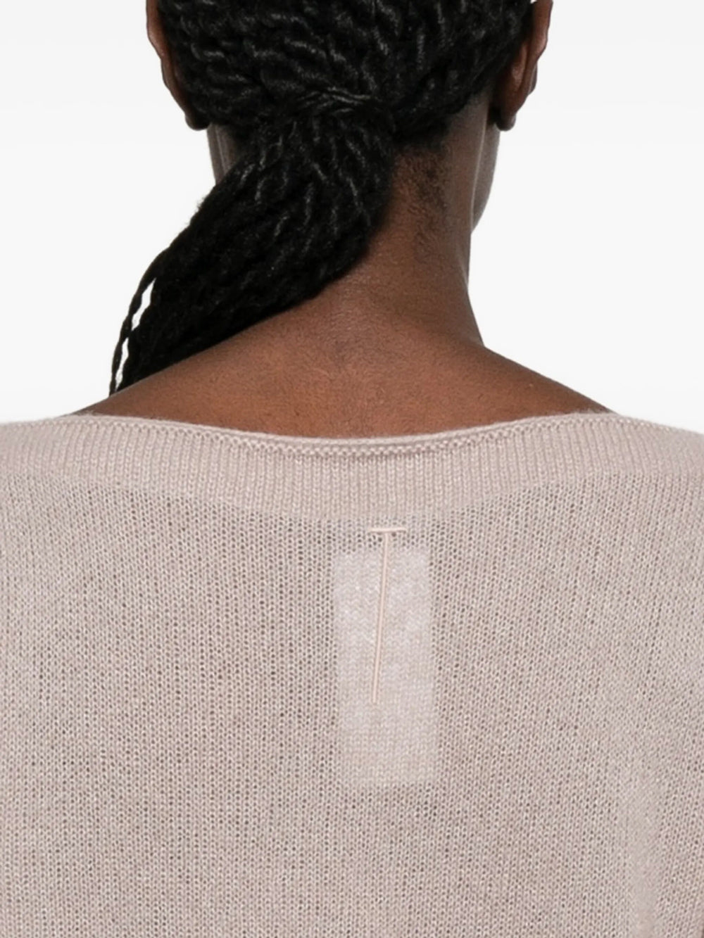 Tom Ford Women Long Sleeve Boat Neck Knit With Tom Ford Metal Plaque TOM FORD