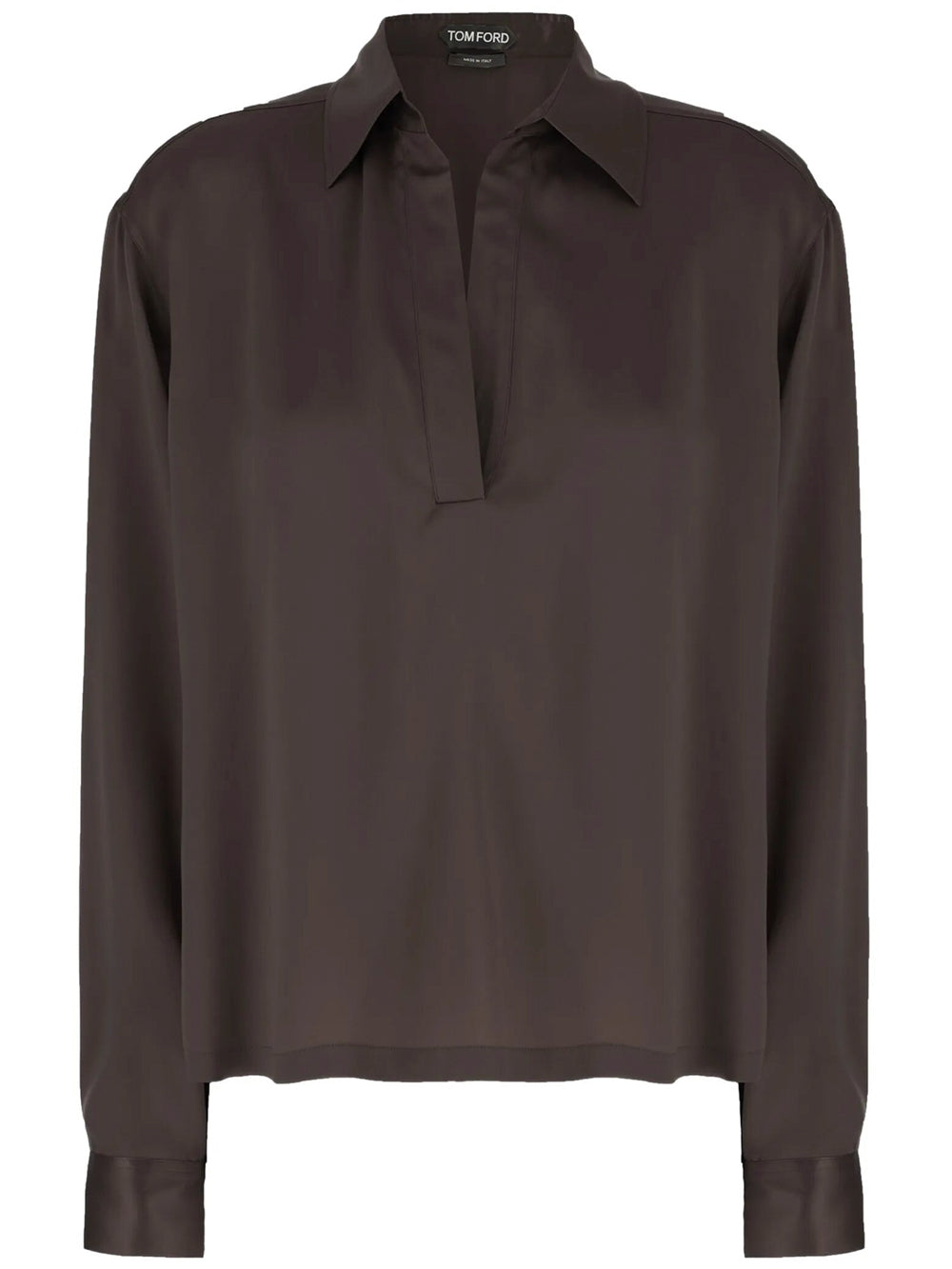 Tom Ford Women Peach-Feel Silk Satin Polo TOM FORD