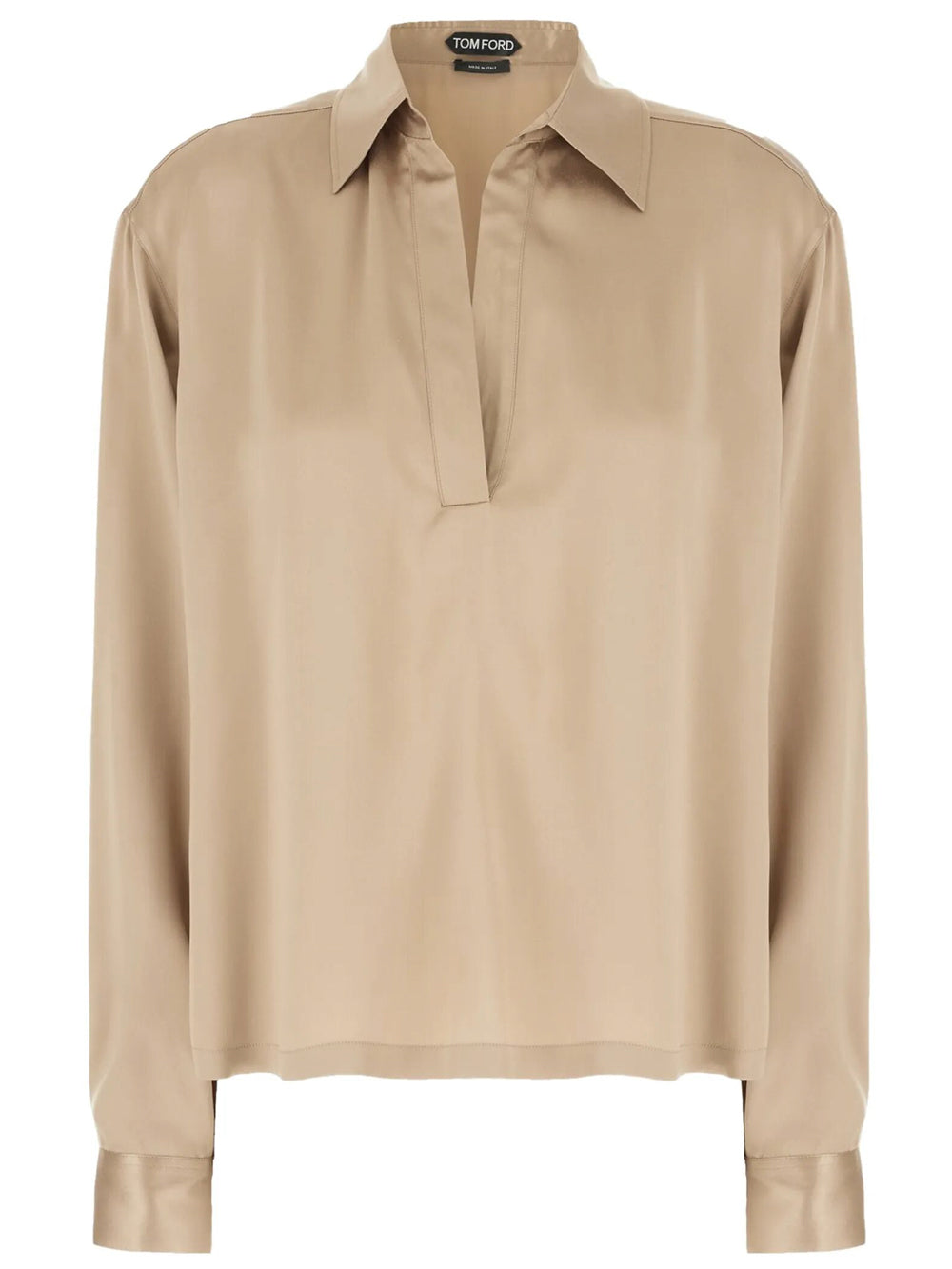 Tom Ford Women Peach-Feel Silk Satin Polo TOM FORD