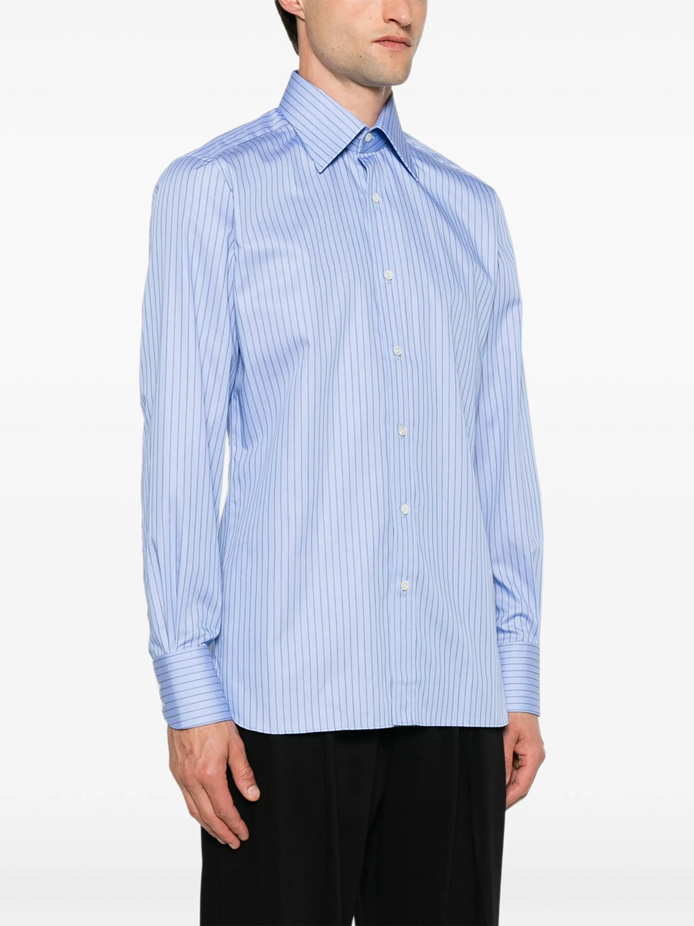 Tom Ford Men Striped Cotton Shirt TOM FORD