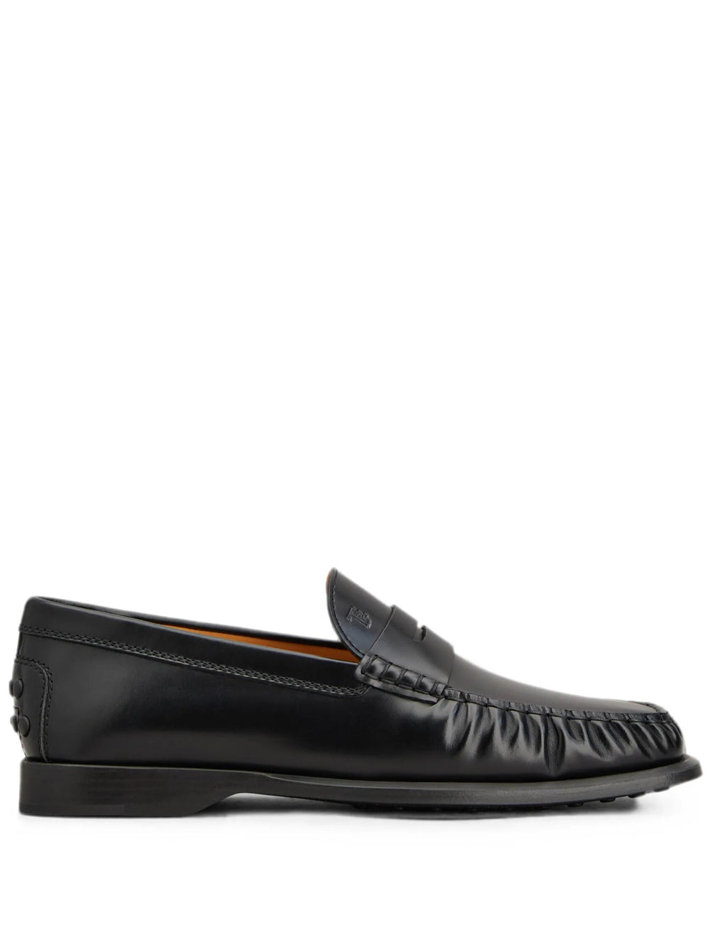 Tod's Men Gathered Penny Loafers With Rubber Sole TOD'S
