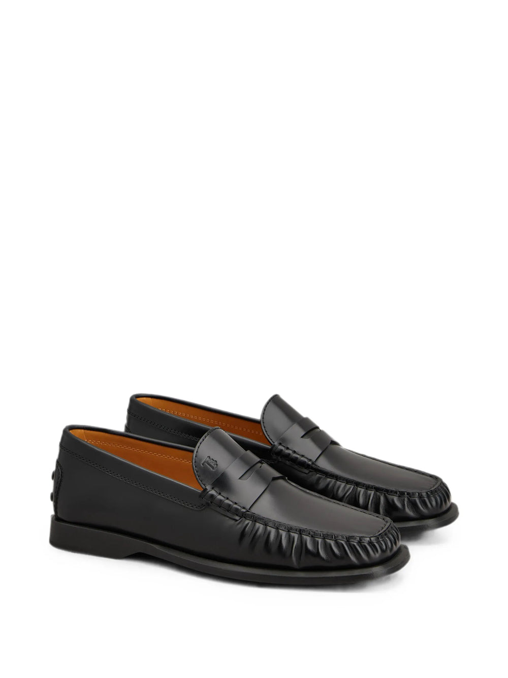 Tod's Men Gathered Penny Loafers With Rubber Sole TOD'S