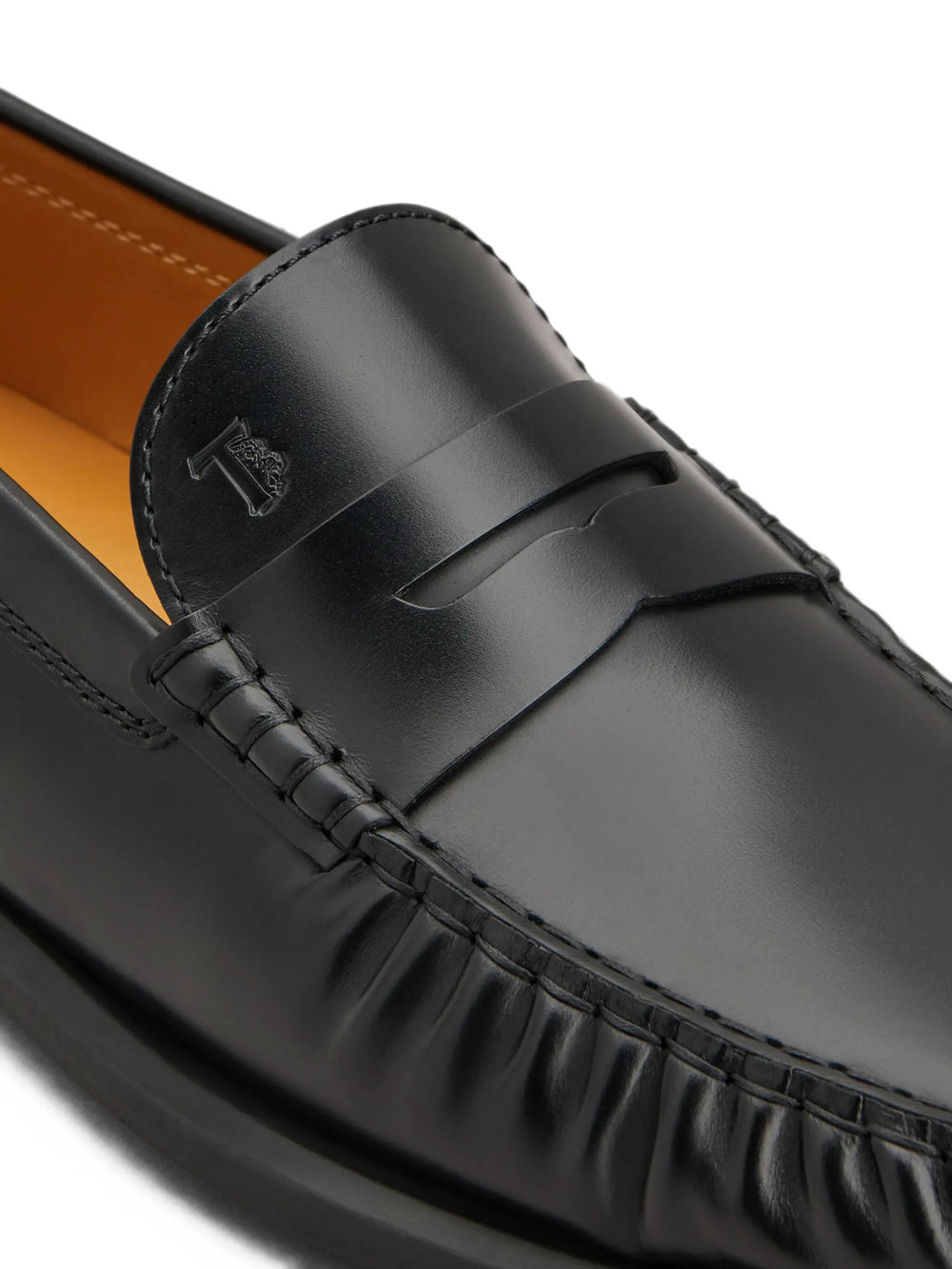 Tod's Men Gathered Penny Loafers With Rubber Sole TOD'S
