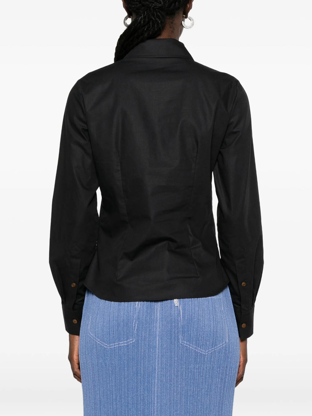 Vivienne Westwood Women Violin Orb-Embroidered Cotton Shirt VIVIENNE WESTWOOD
