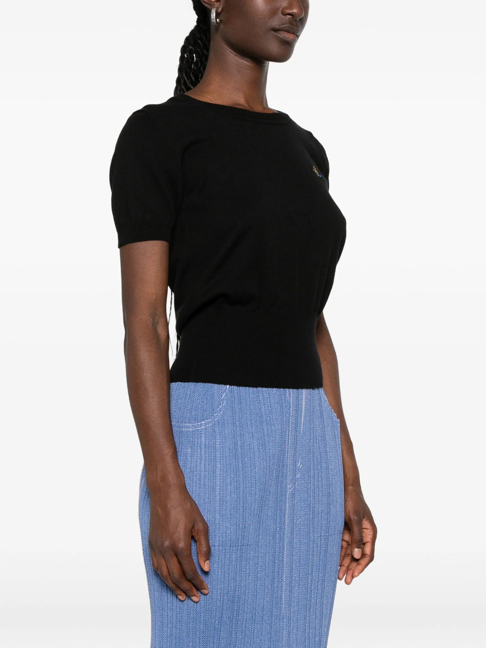Vivienne Westwood Women Bea Orb-Embroidered Short-Sleeve Top VIVIENNE WESTWOOD