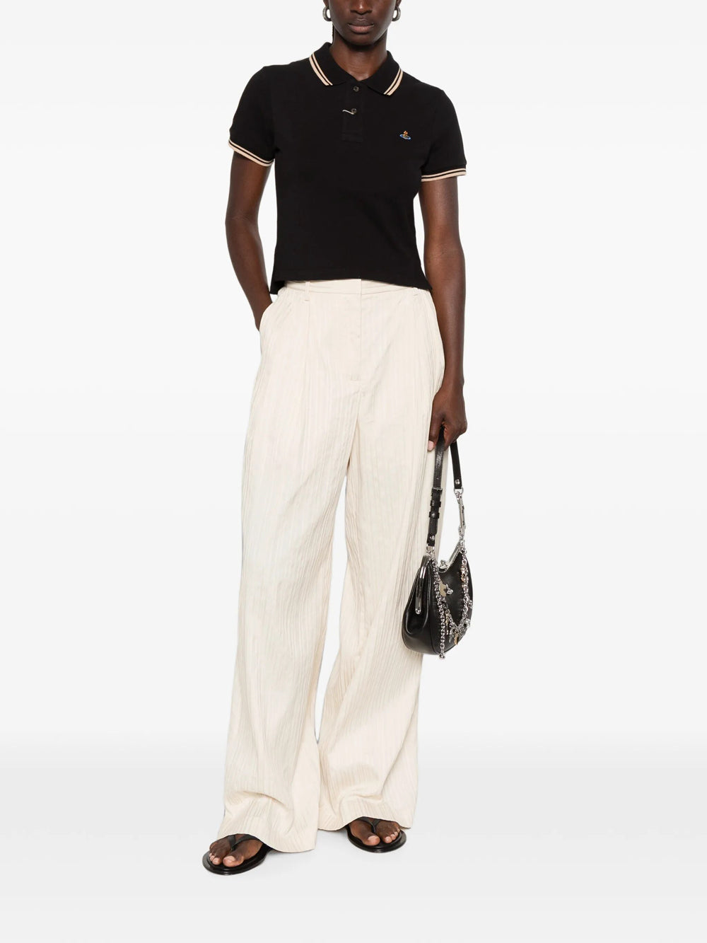 Vivienne Westwood Women Mini Classic Polo Shirt With Orb Embroidery VIVIENNE WESTWOOD
