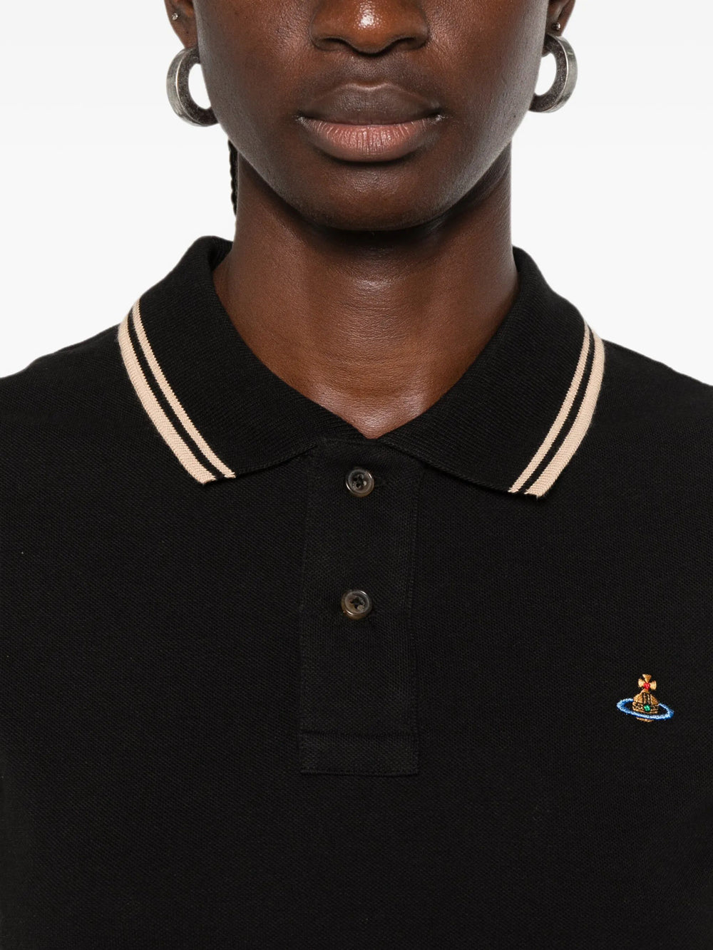 Vivienne Westwood Women Mini Classic Polo Shirt With Orb Embroidery VIVIENNE WESTWOOD