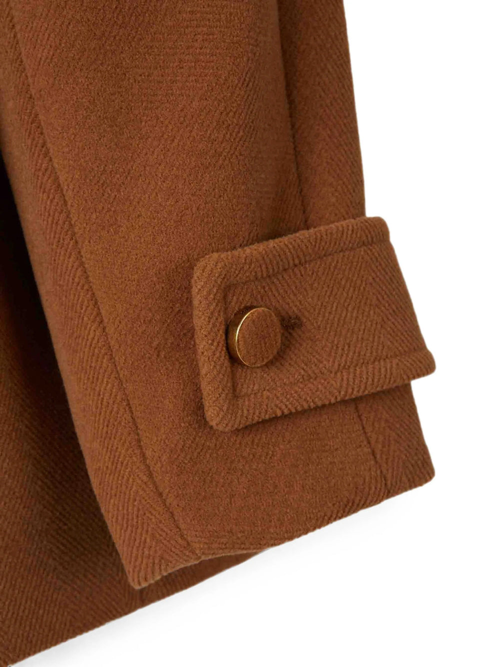 Chloe Women Cappotto Corto Doppiopetto In Lana Con Motivo A Spina Di Pesce CHLOE