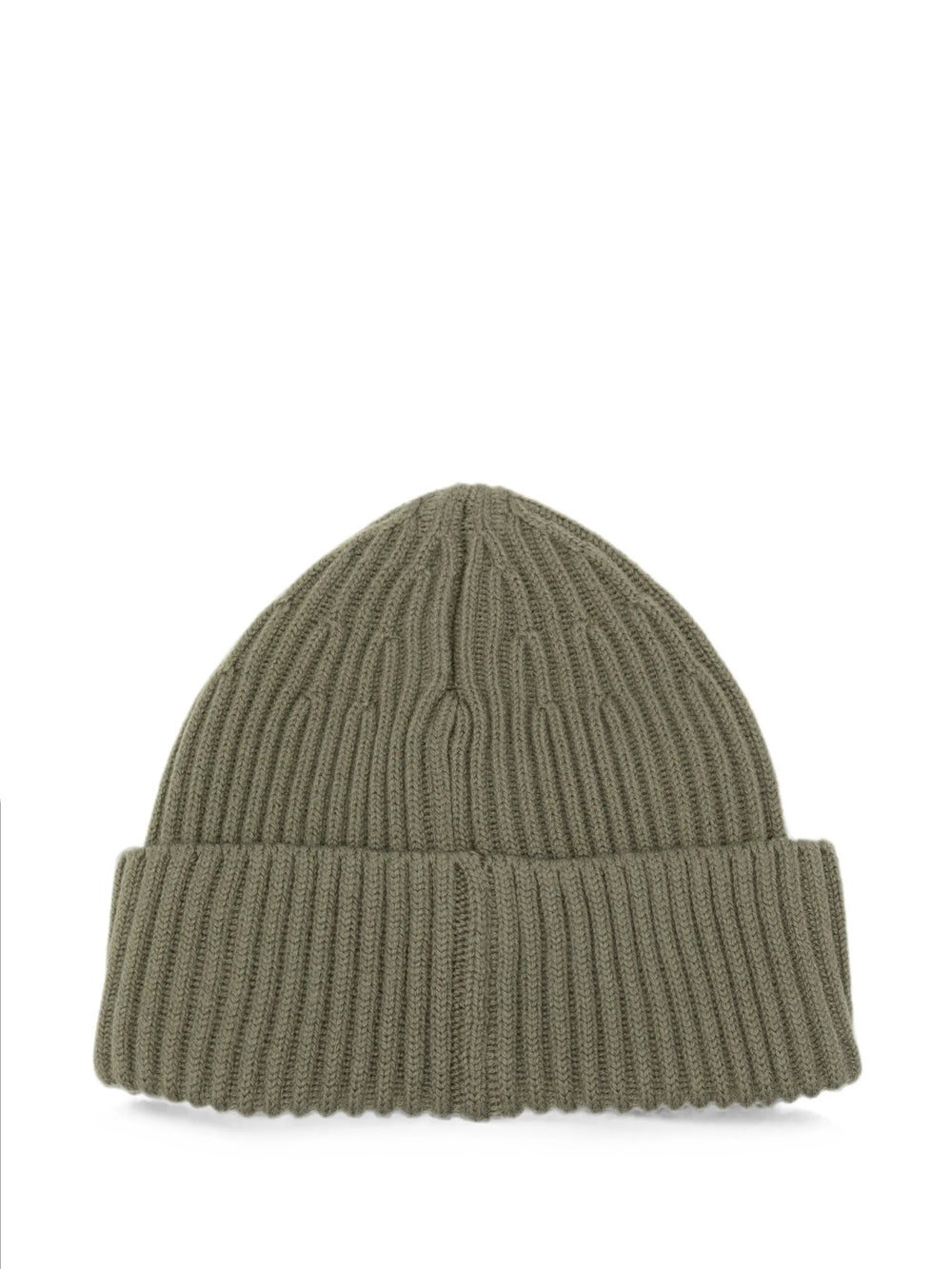 Stone Island Men Ribbed Wool Beanie With Compass Patch STONE ISLAND