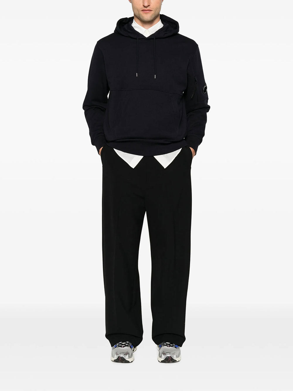C.P. Company Men Diagonal Raised Fleece Hooded Lens Sweatshirt C.P. COMPANY