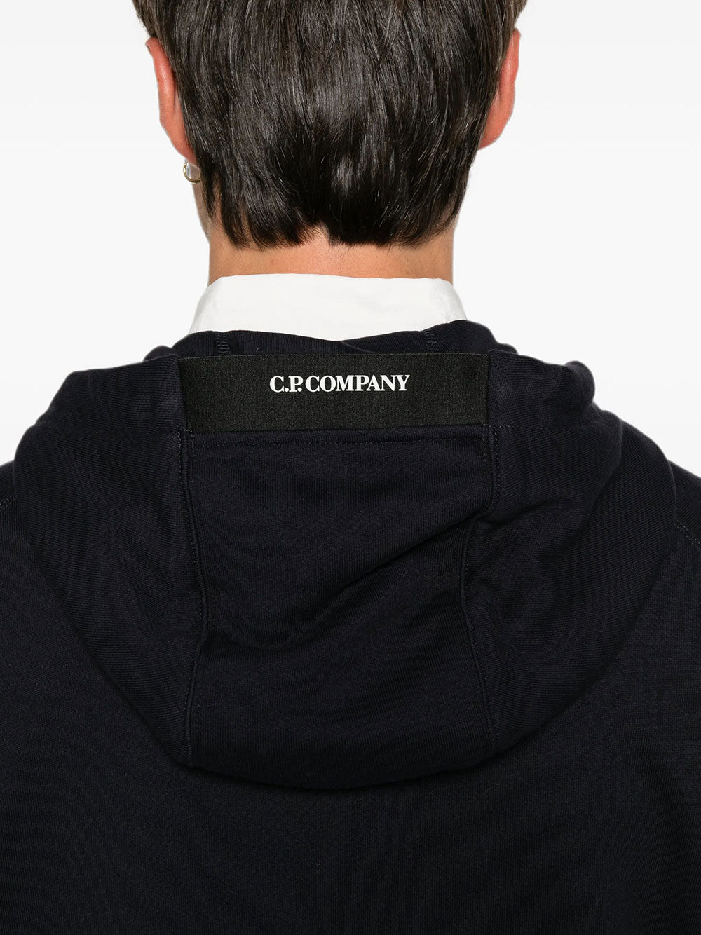 C.P. Company Men Diagonal Raised Fleece Hooded Lens Sweatshirt C.P. COMPANY