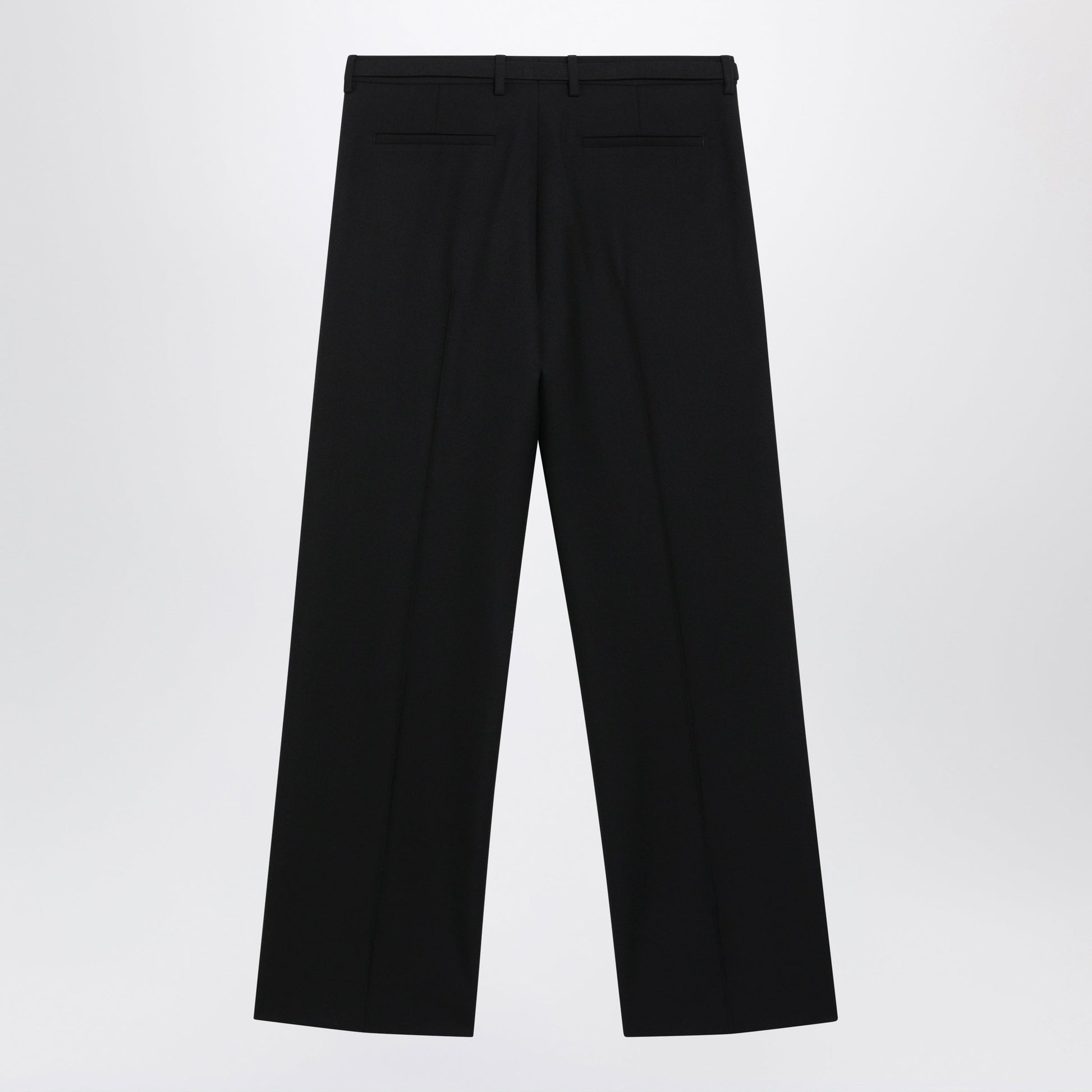 Dries Van Noten Black Wool Trousers With Belt Men DRIES VAN NOTEN