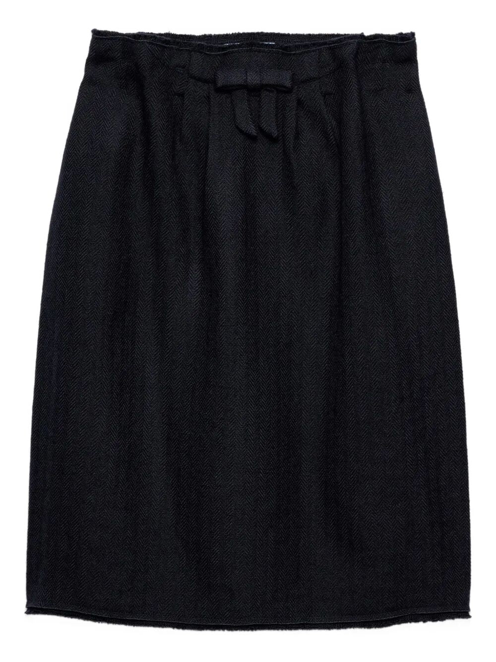 Prada Women Chevron Wool Midi Skirt PRADA