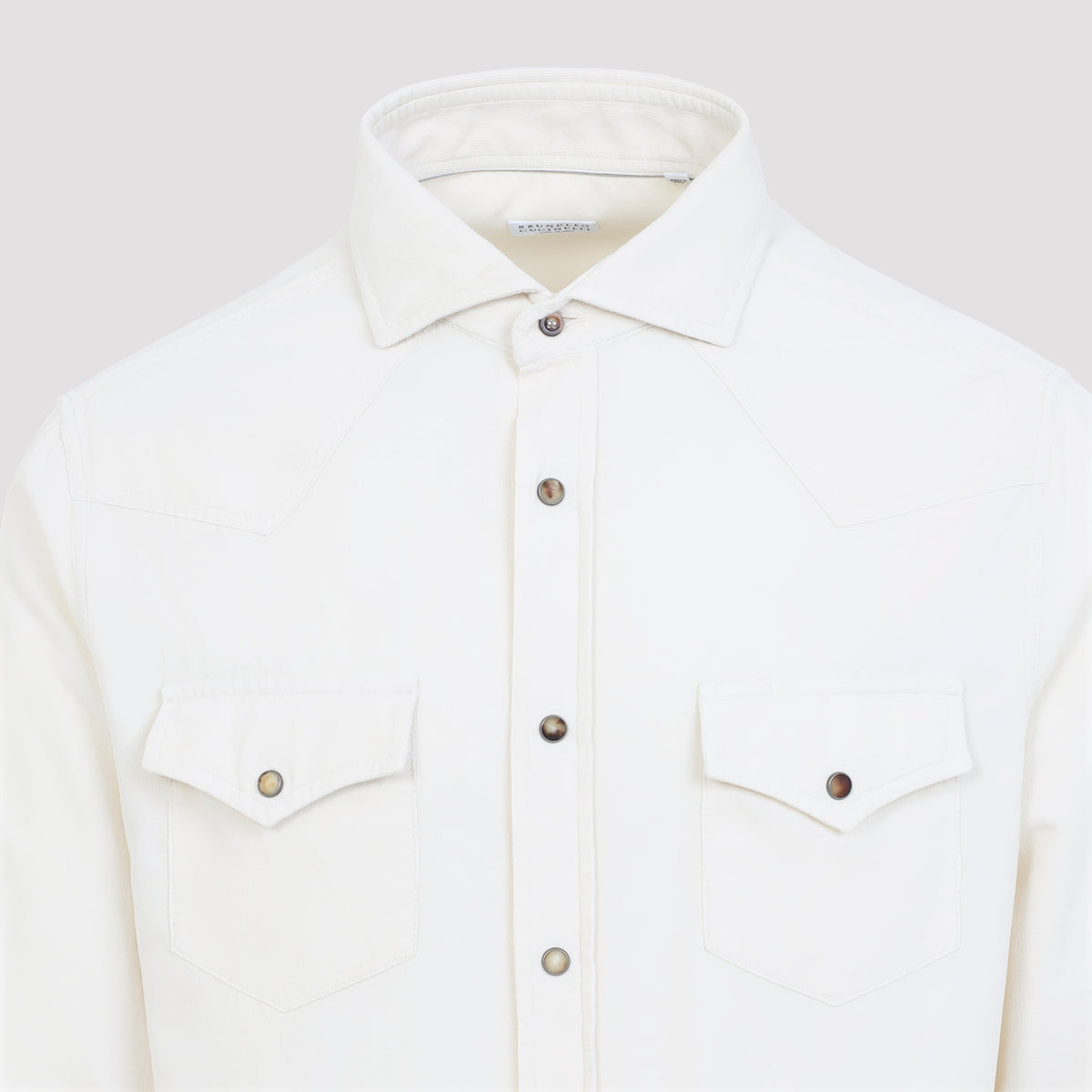 Brunello Cuccinelli Leisure Fit Western Shirt Men BRUNELLO CUCINELLI