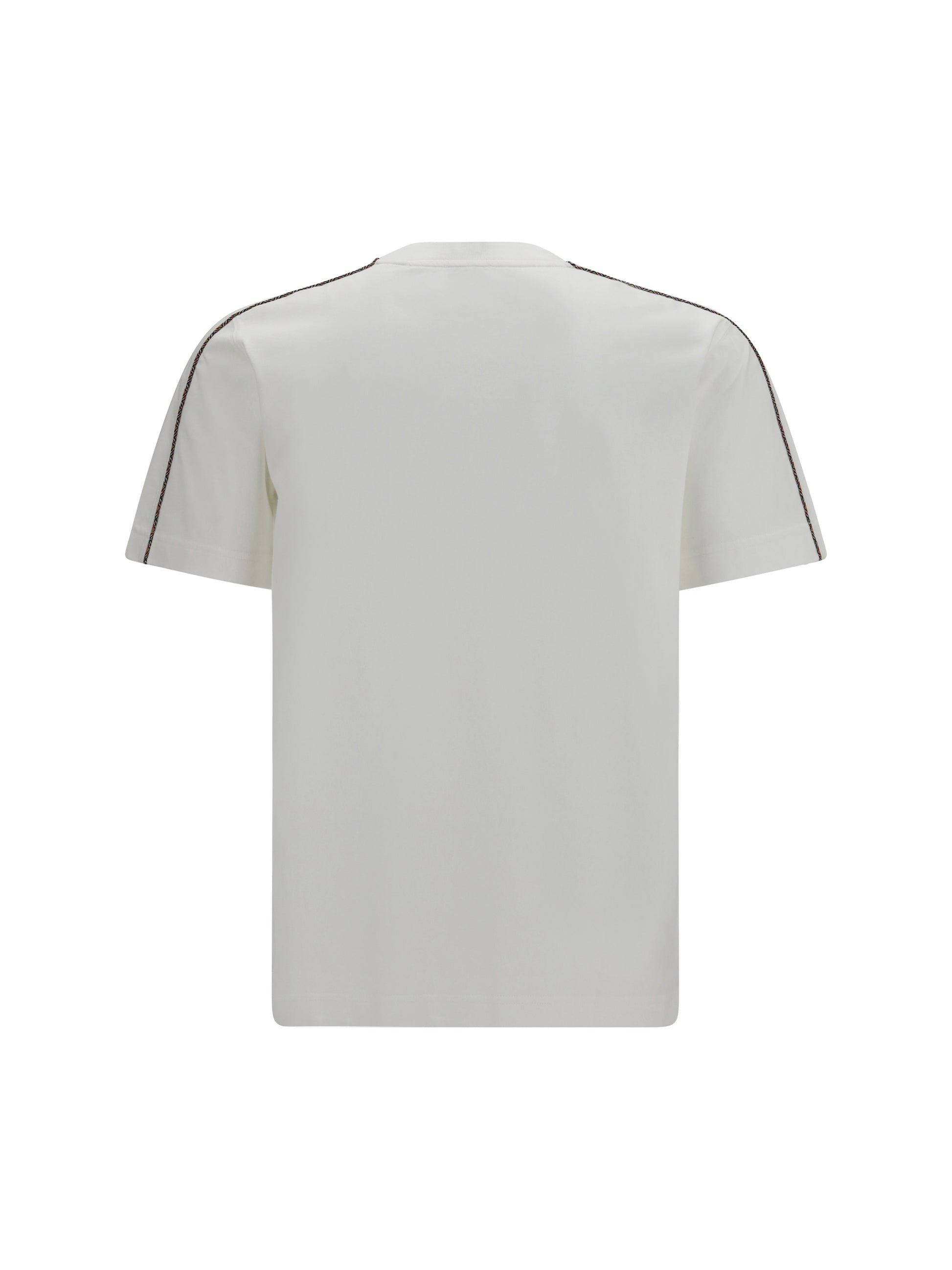 Burberry Men Cotton T-Shirt With Embroidered Logo BURBERRY
