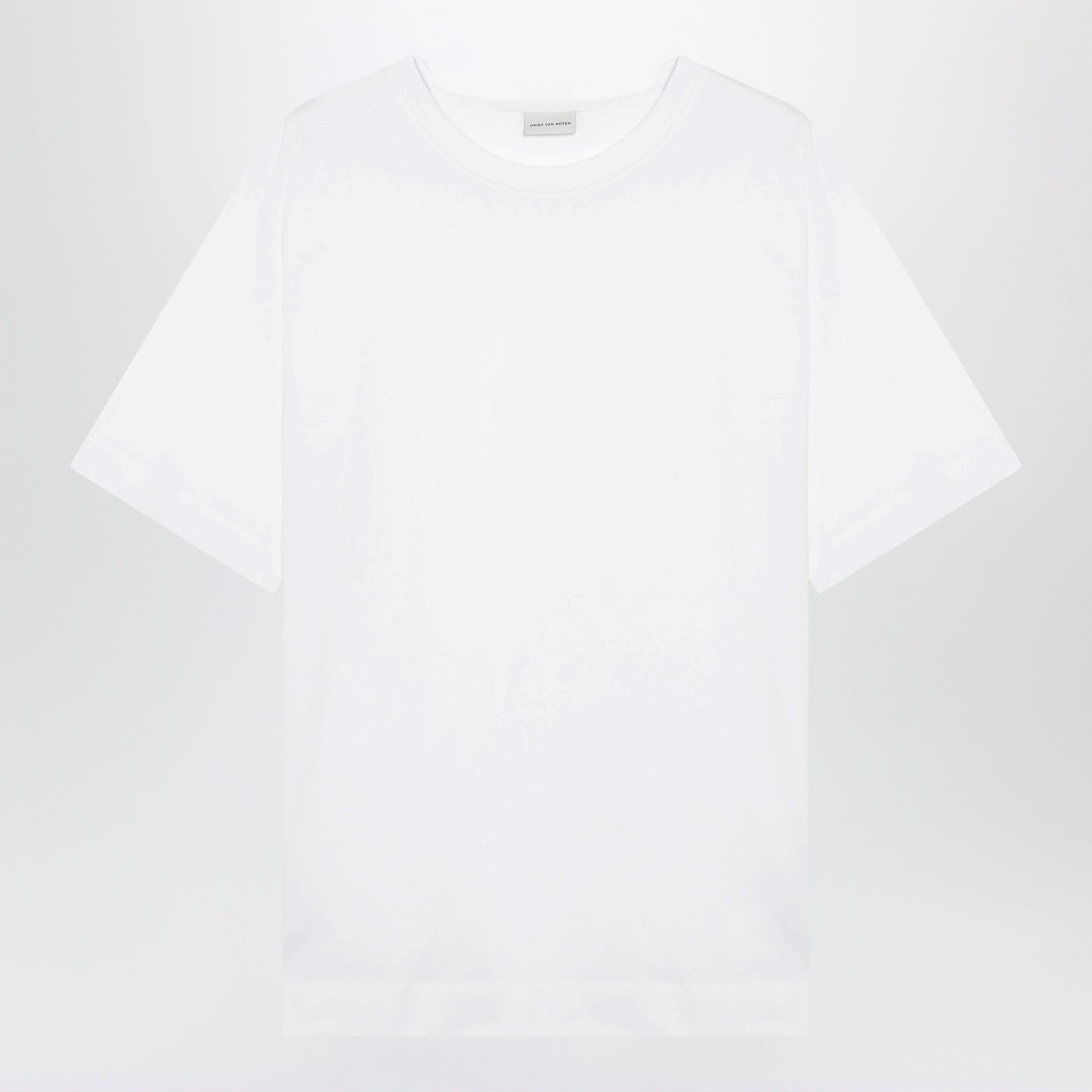 Dries Van Noten White Cotton T-Shirt Men DRIES VAN NOTEN