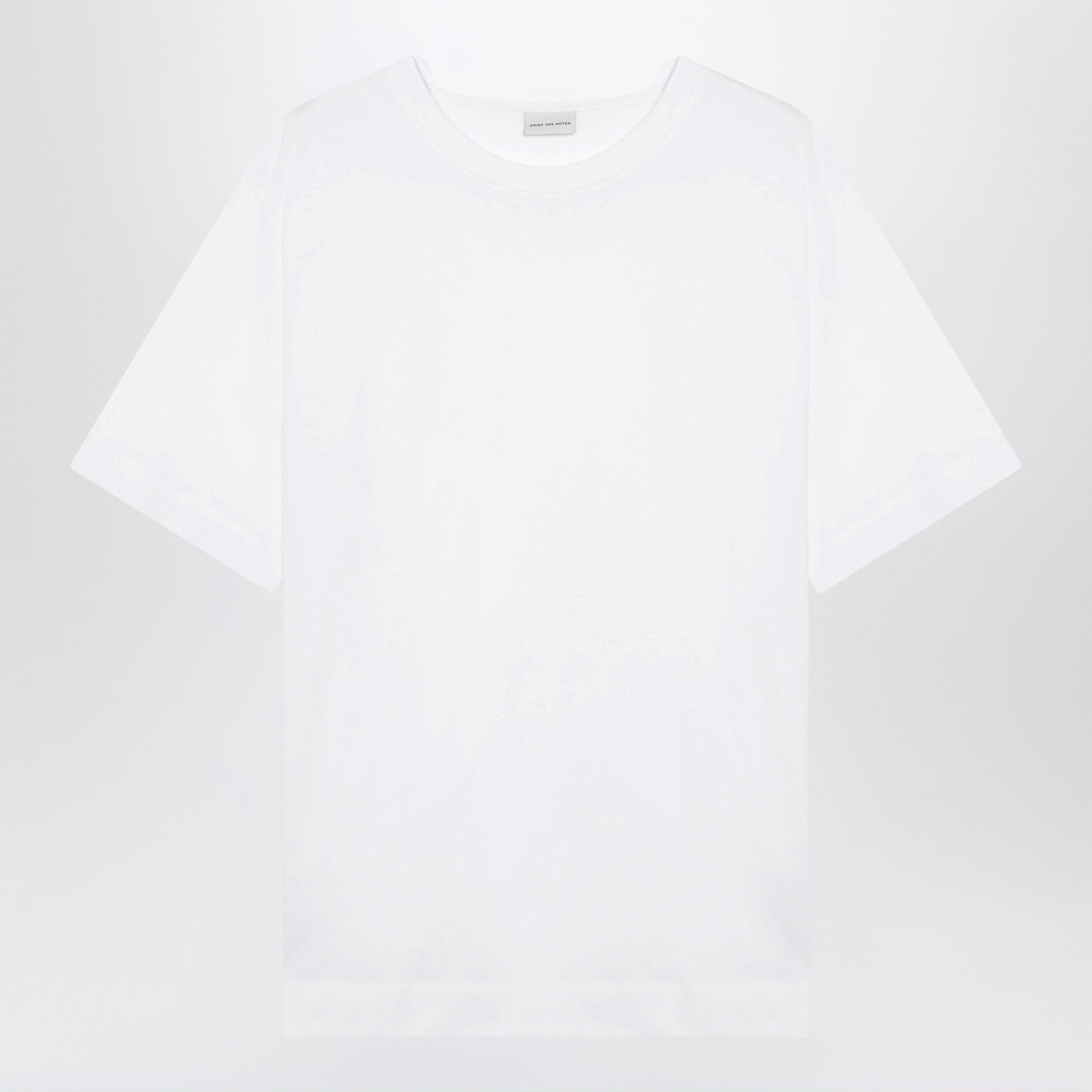 Dries Van Noten White Cotton T-Shirt Men DRIES VAN NOTEN