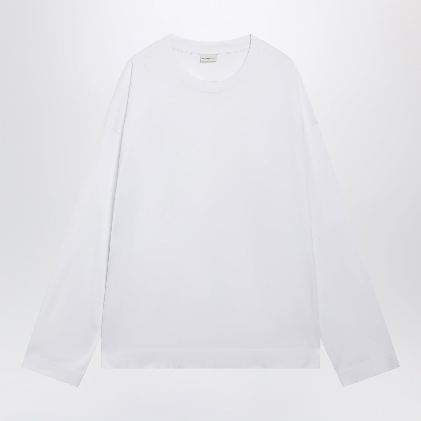 Dries Van Noten White Long-Sleeve Cotton T-Shirt Men DRIES VAN NOTEN