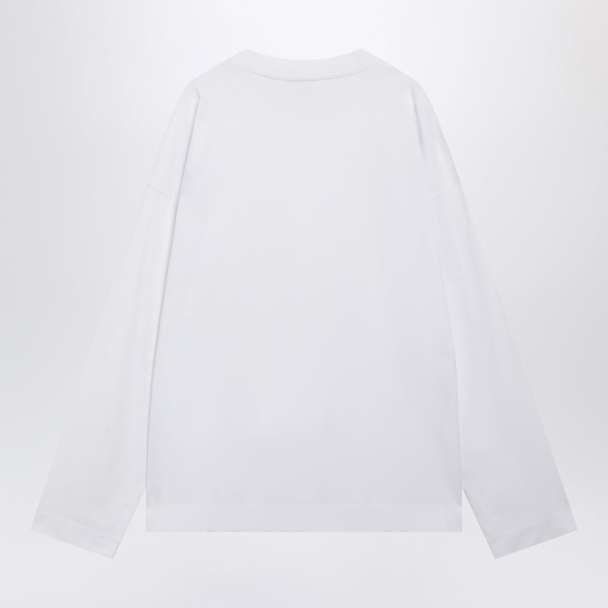 Dries Van Noten White Long-Sleeve Cotton T-Shirt Men DRIES VAN NOTEN