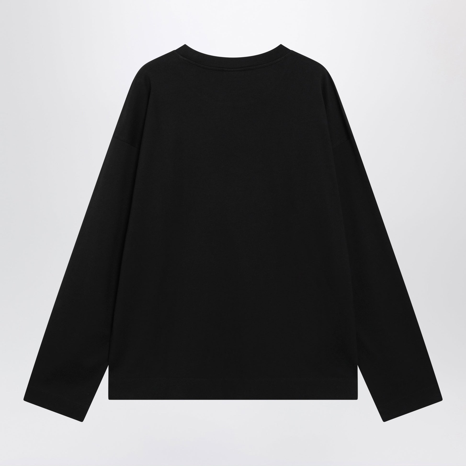 Dries Van Noten Black Long-Sleeve Cotton T-Shirt Men DRIES VAN NOTEN