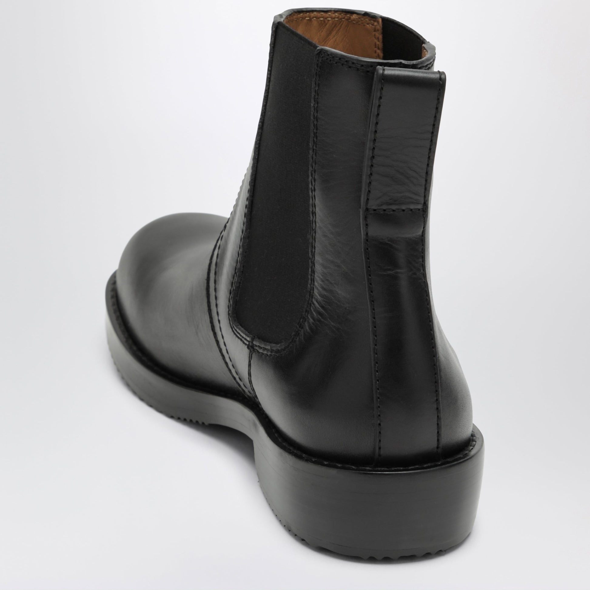 Dries Van Noten Black Leather Chelsea Boots Men DRIES VAN NOTEN