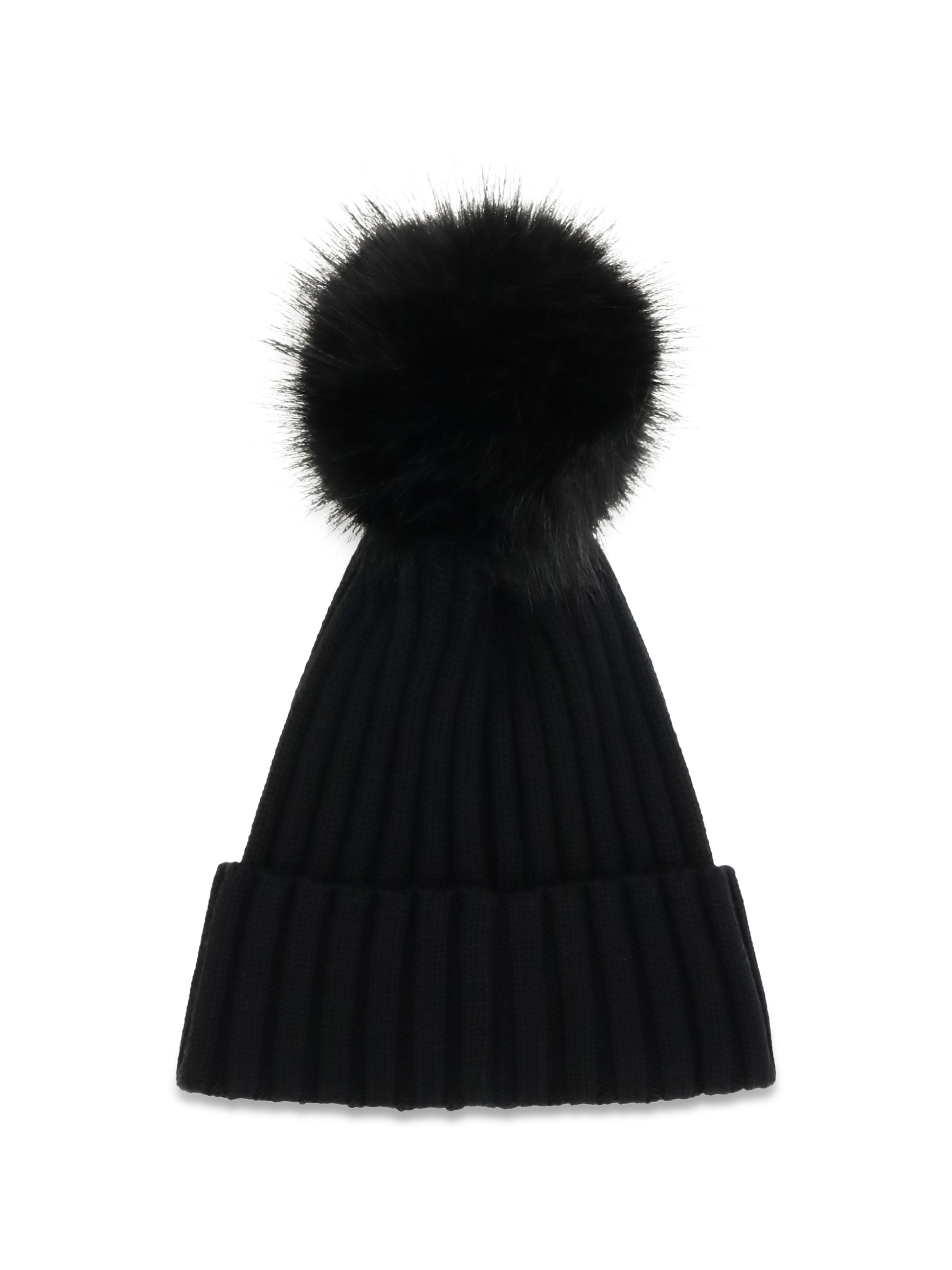 Moncler Women Wool Hat With Pon Pon MONCLER