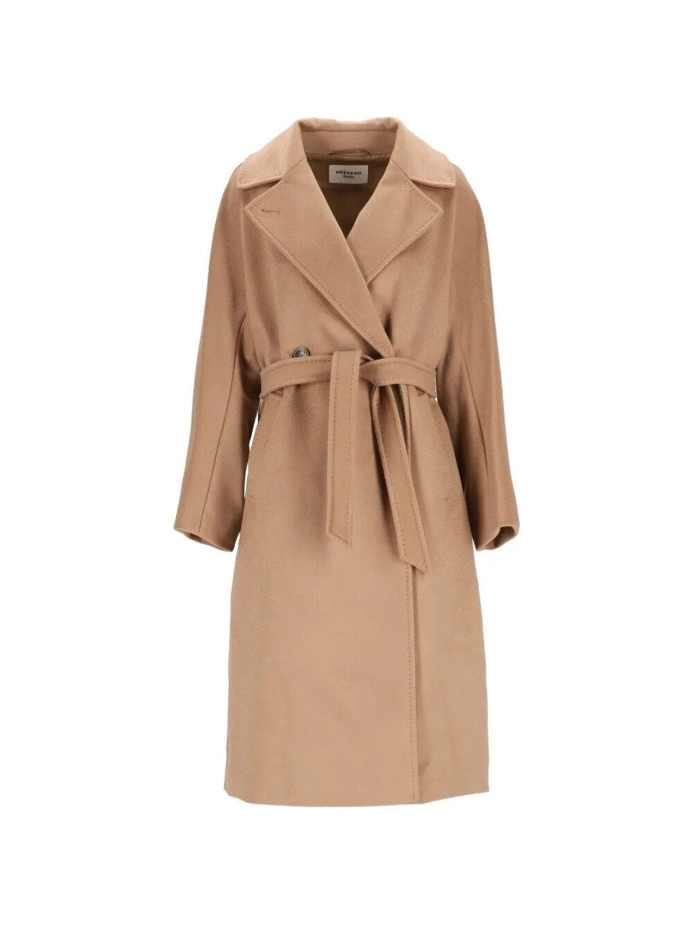 Weekend Max Mara Women Resina Drap Wool Long Coat Double Breast WEEKEND MAX MARA