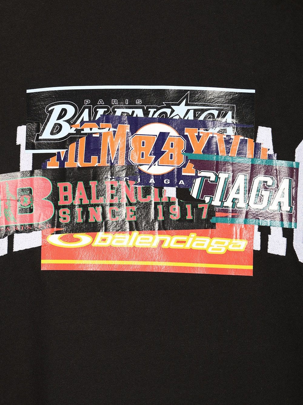 Balenciaga Men Bumper Stickers T-Shirt BALENCIAGA