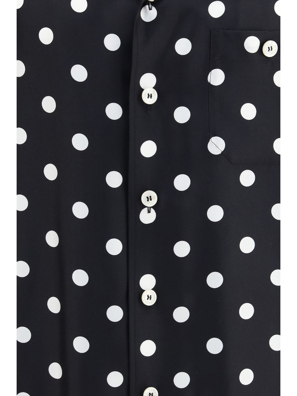 Dolce & Gabbana Men Polka Dot Silk Twill Shirt DOLCE & GABBANA