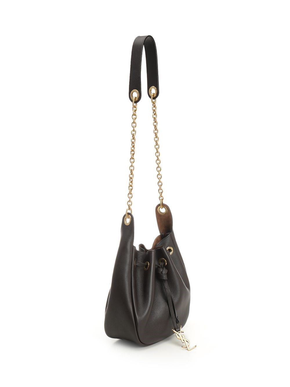 Saint Laurent Women Leather Bucket Bag SAINT LAURENT