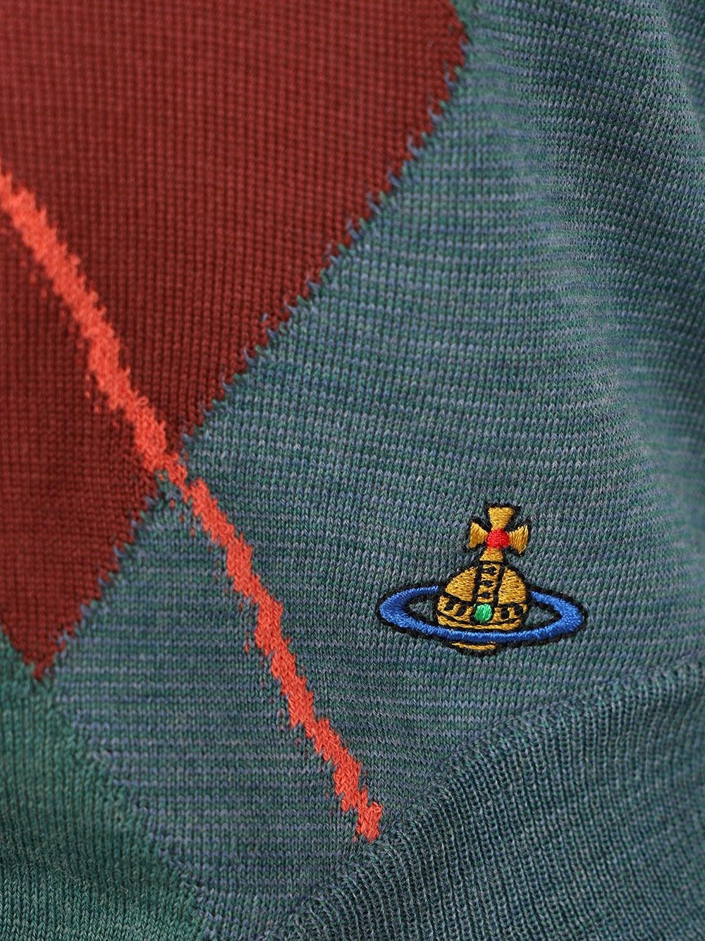 Vivienne Westwood Women Argyle Wool And Cotton Sweater VIVIENNE WESTWOOD