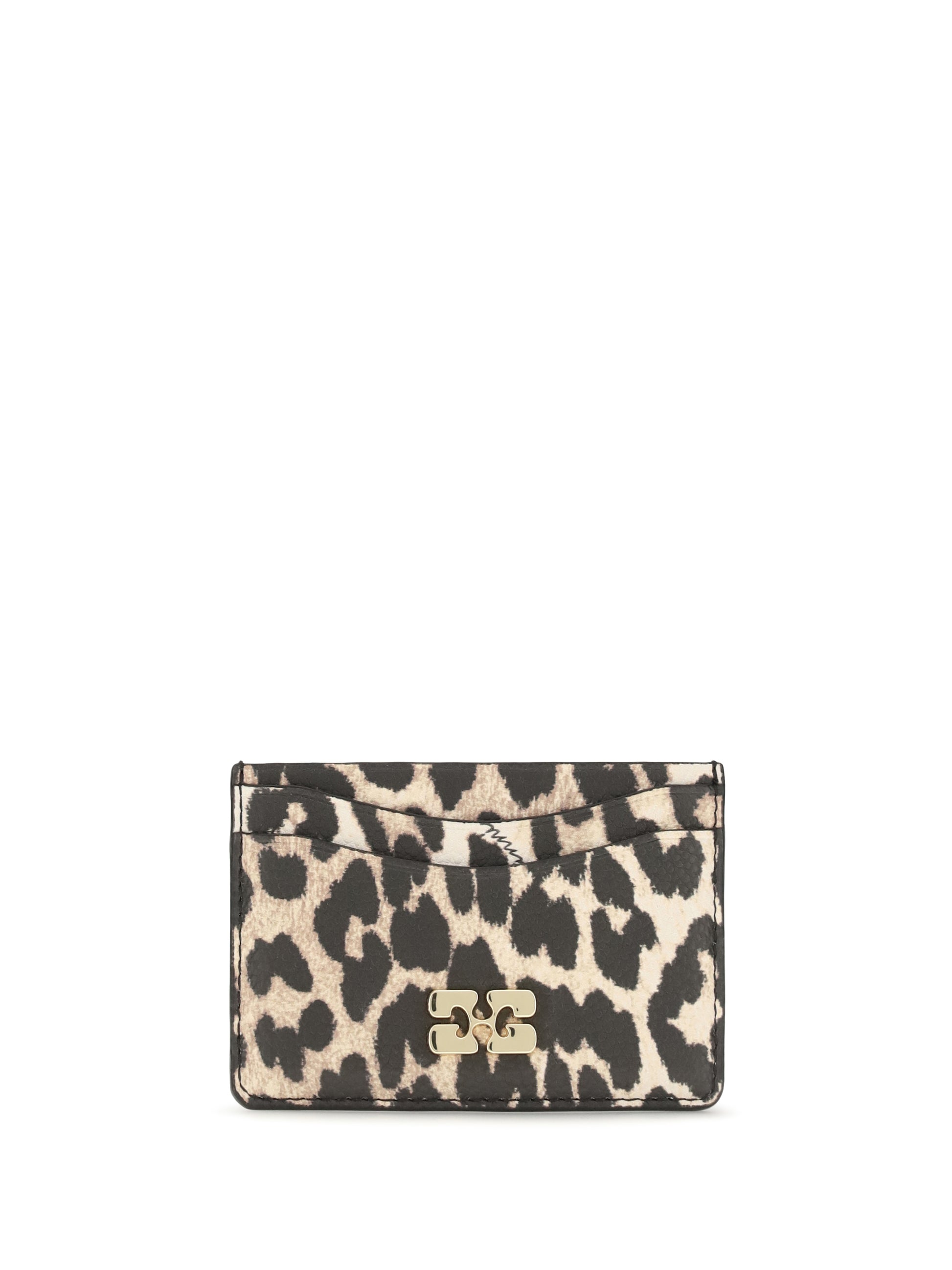 Ganni Women Bou Animal Print Card Holder GANNI