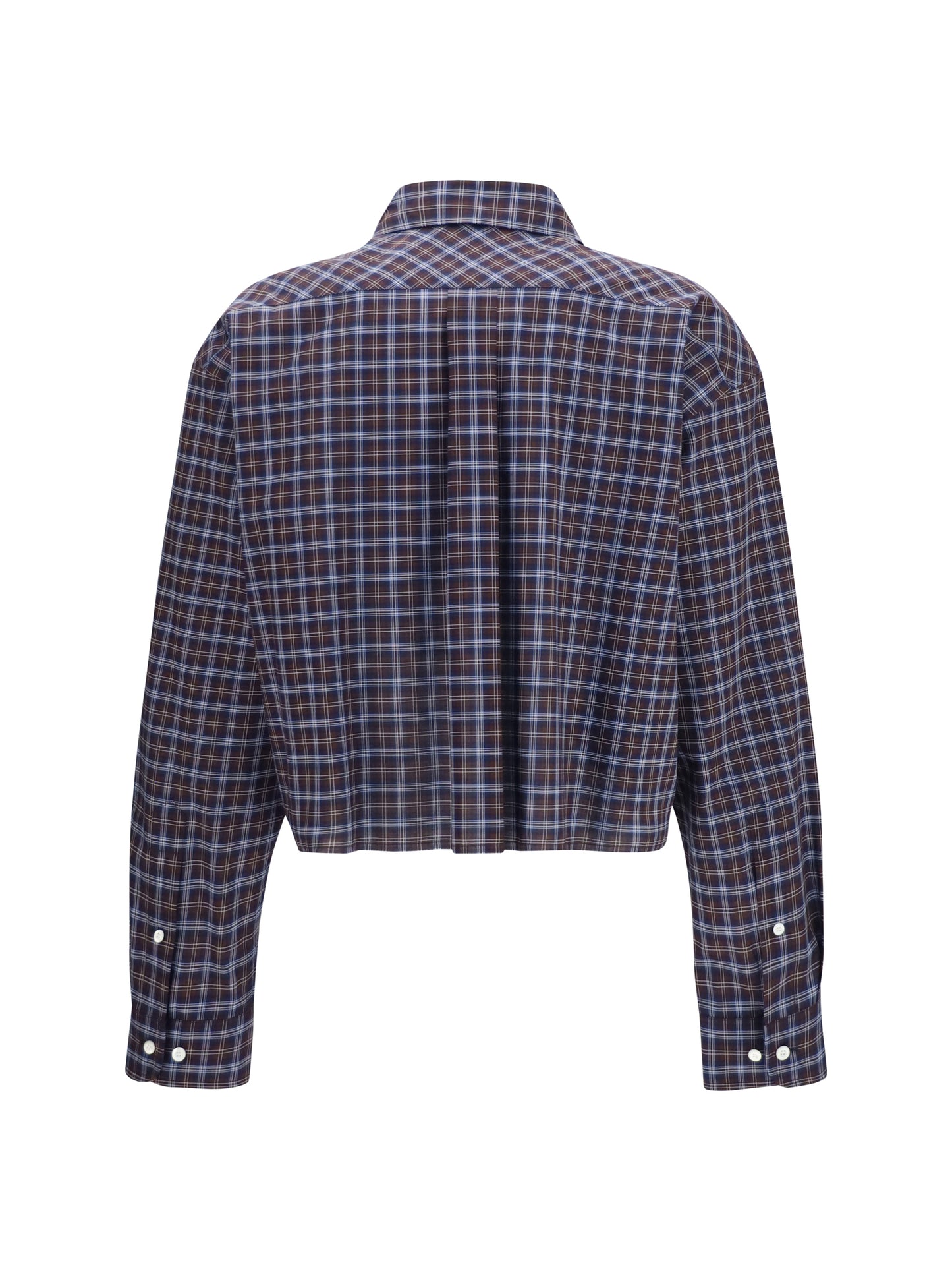 Miu Miu Women Checked Embroidered Shirt MIU MIU