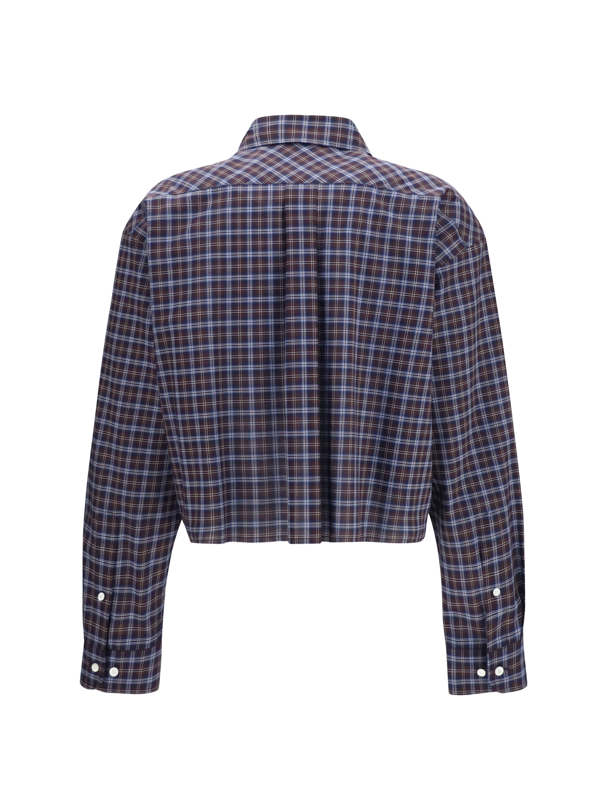 Miu Miu Women Checked Embroidered Shirt MIU MIU