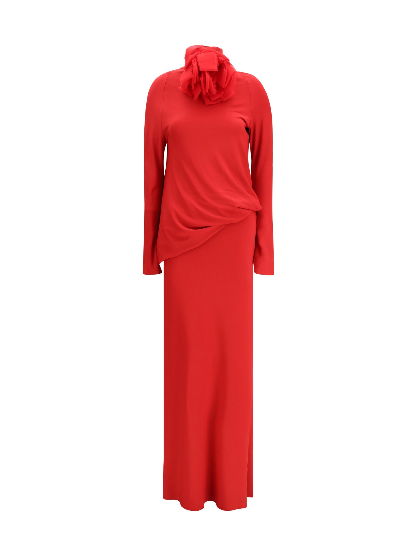 Magda Butrym Women Long Open-Back Dress With High Neck MAGDA BUTRYM