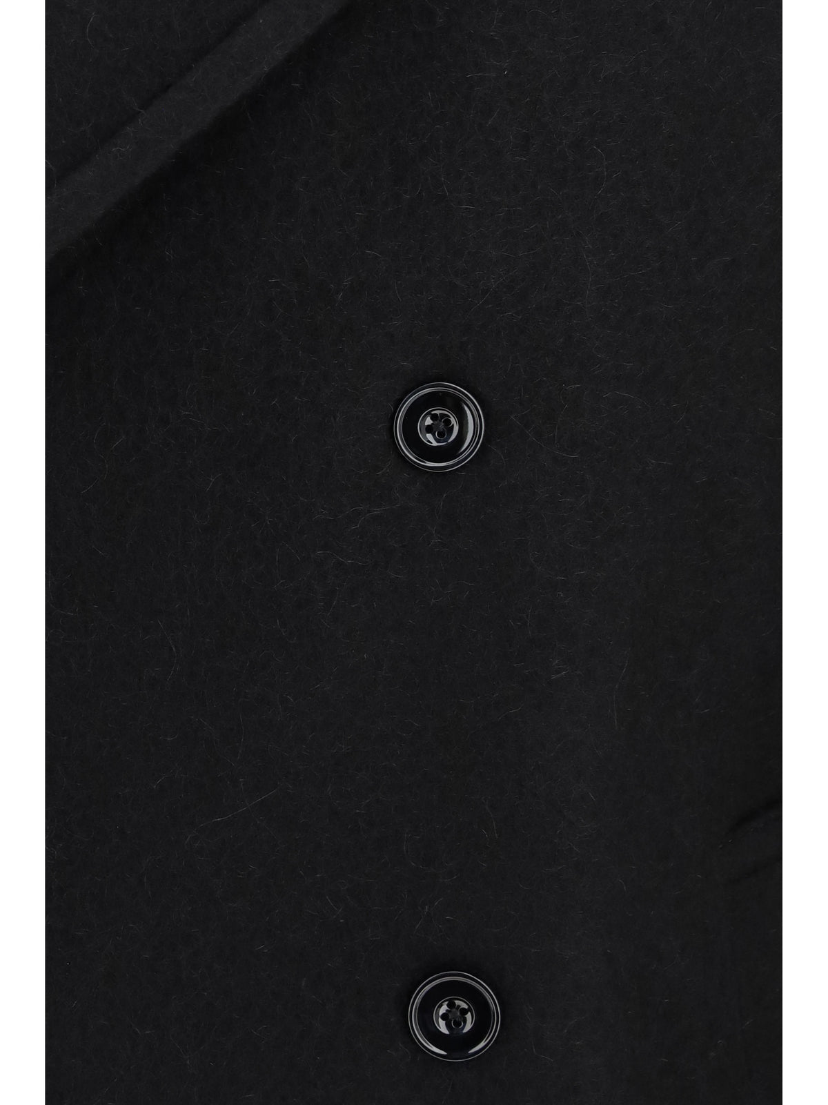Lemaire Men Short Double-Breasted Wool And Alpaca Coat LEMAIRE