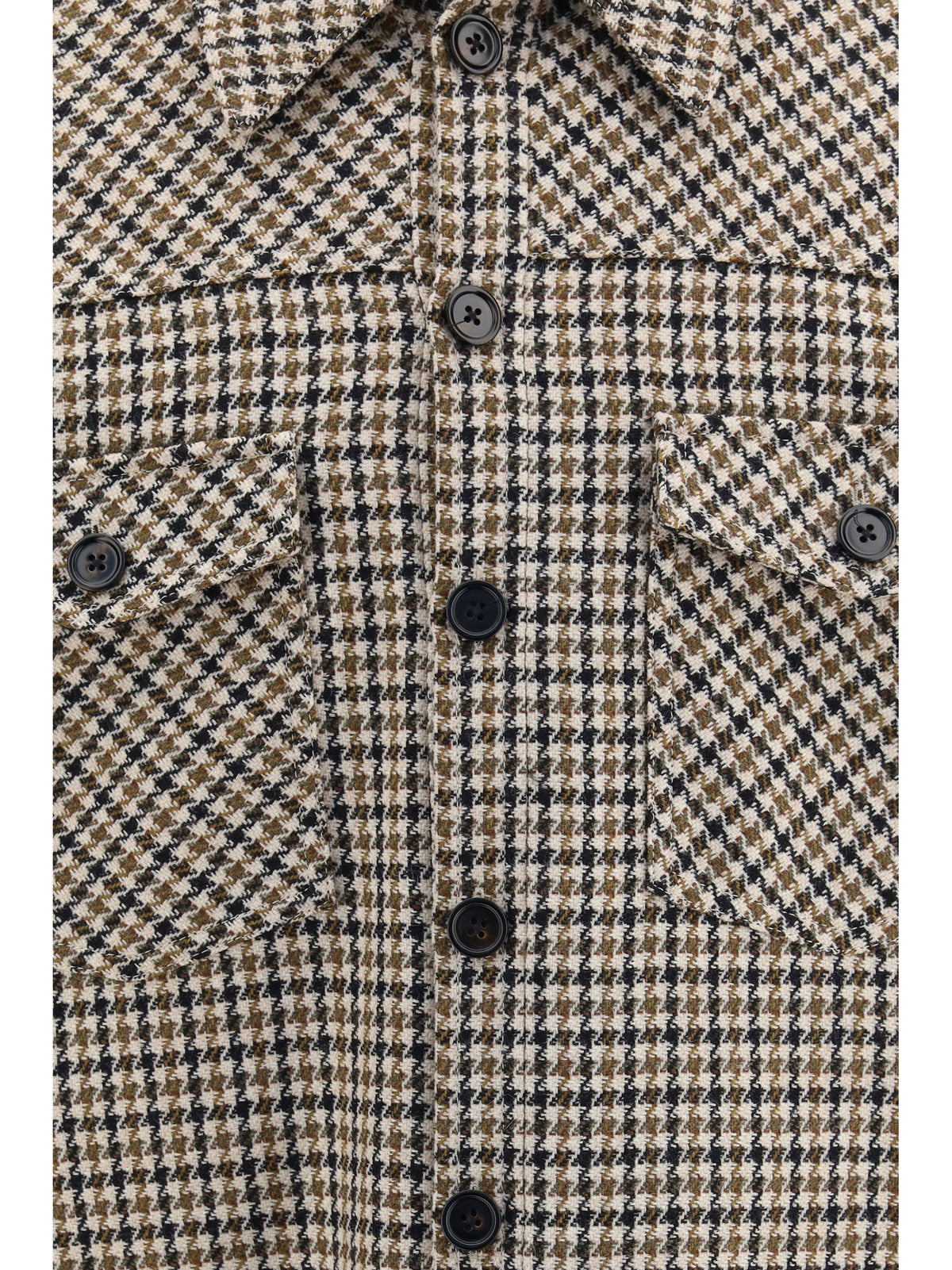 Dolce & Gabbana Men Quilted Houndstooth Wool Jacket DOLCE & GABBANA