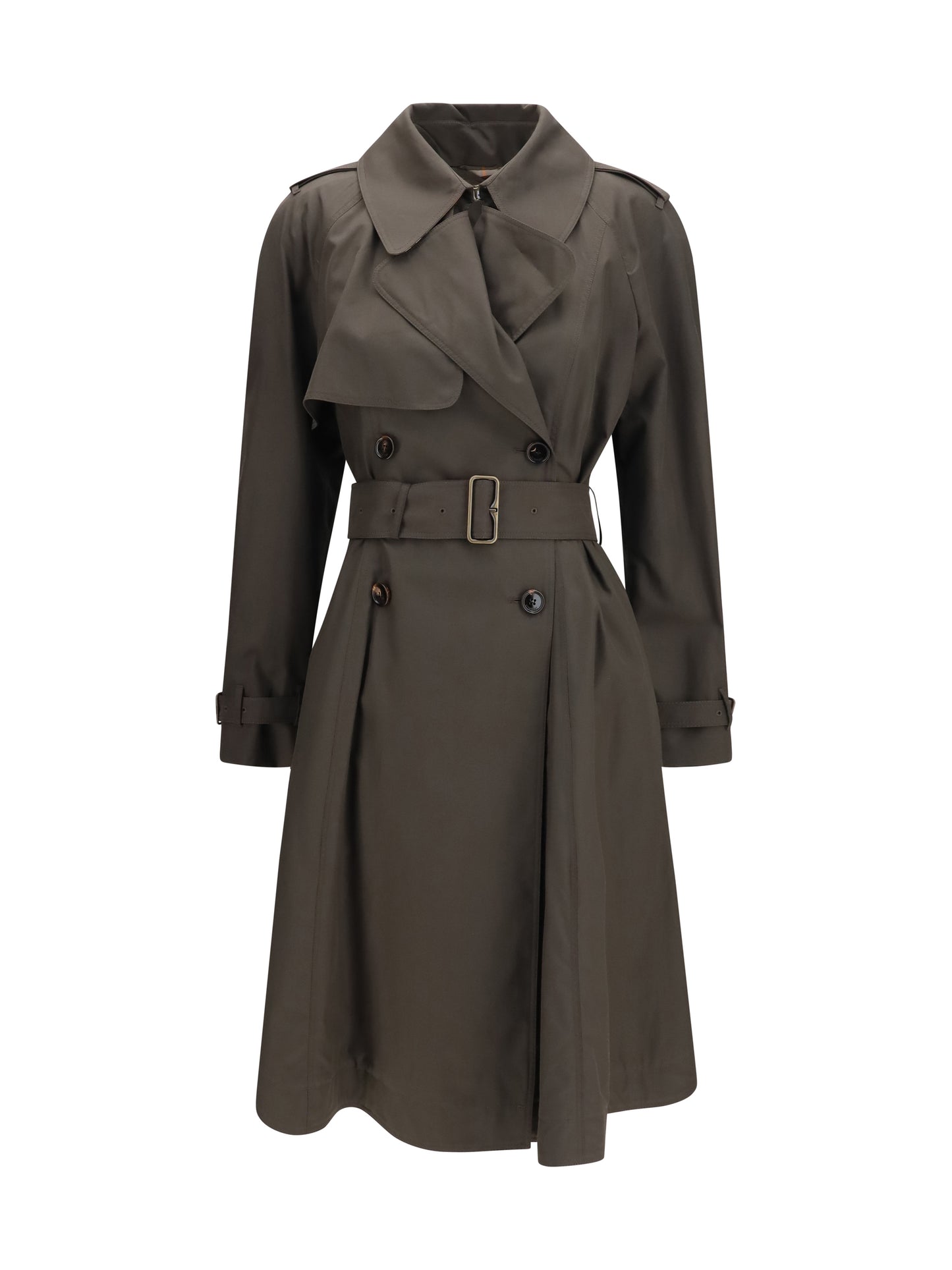 Burberry Women Pembury Cotton Gabardine Trench Coat BURBERRY