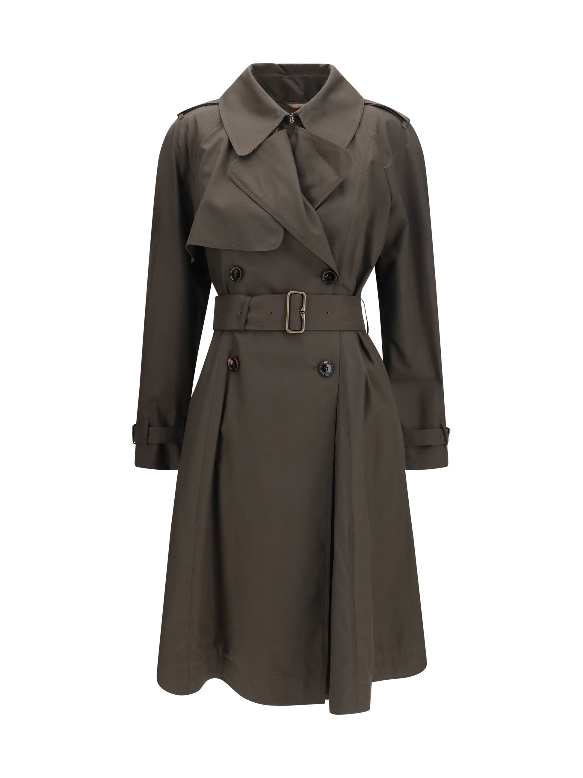 Burberry Women Pembury Cotton Gabardine Trench Coat BURBERRY