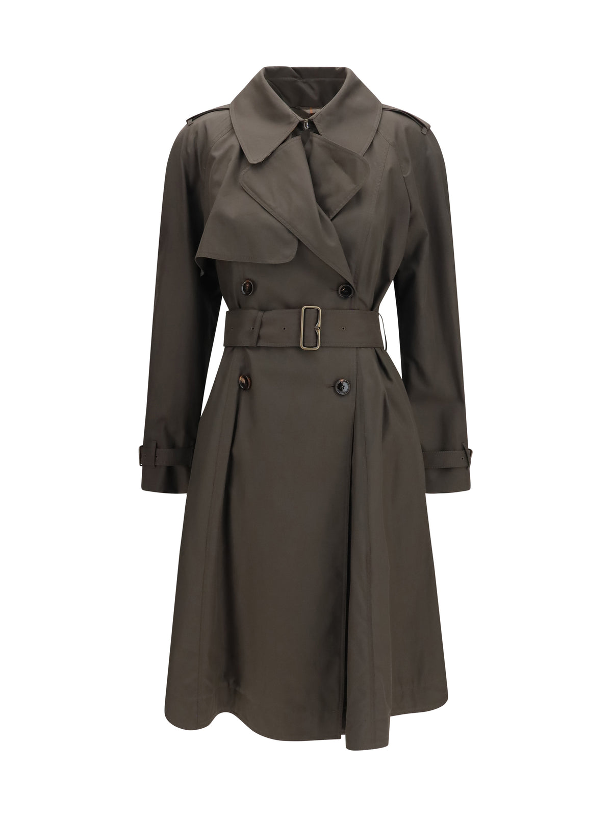 Burberry Women Pembury Cotton Gabardine Trench Coat BURBERRY