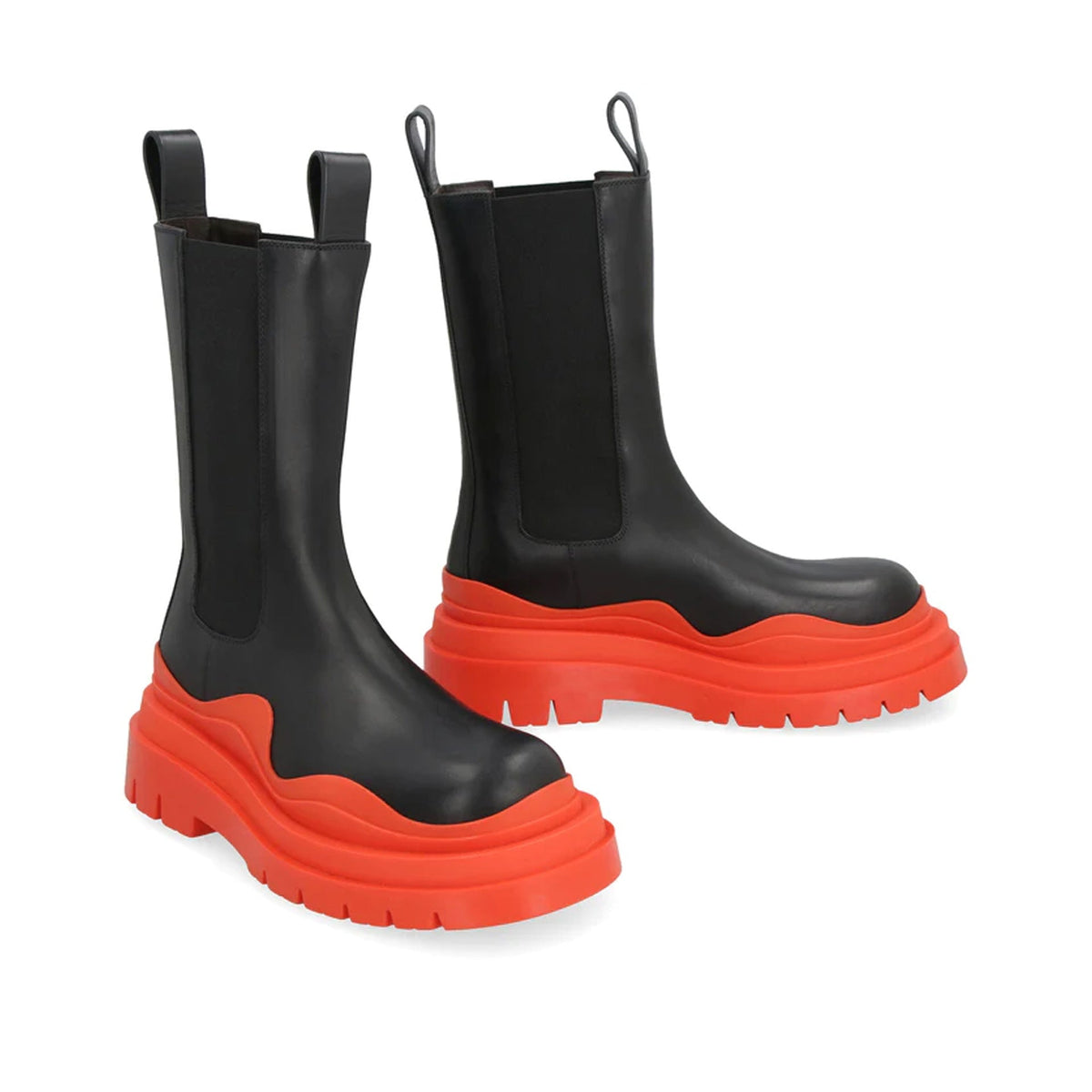 Bottega Veneta Leather Tire Boots Women BOTTEGA VENETA