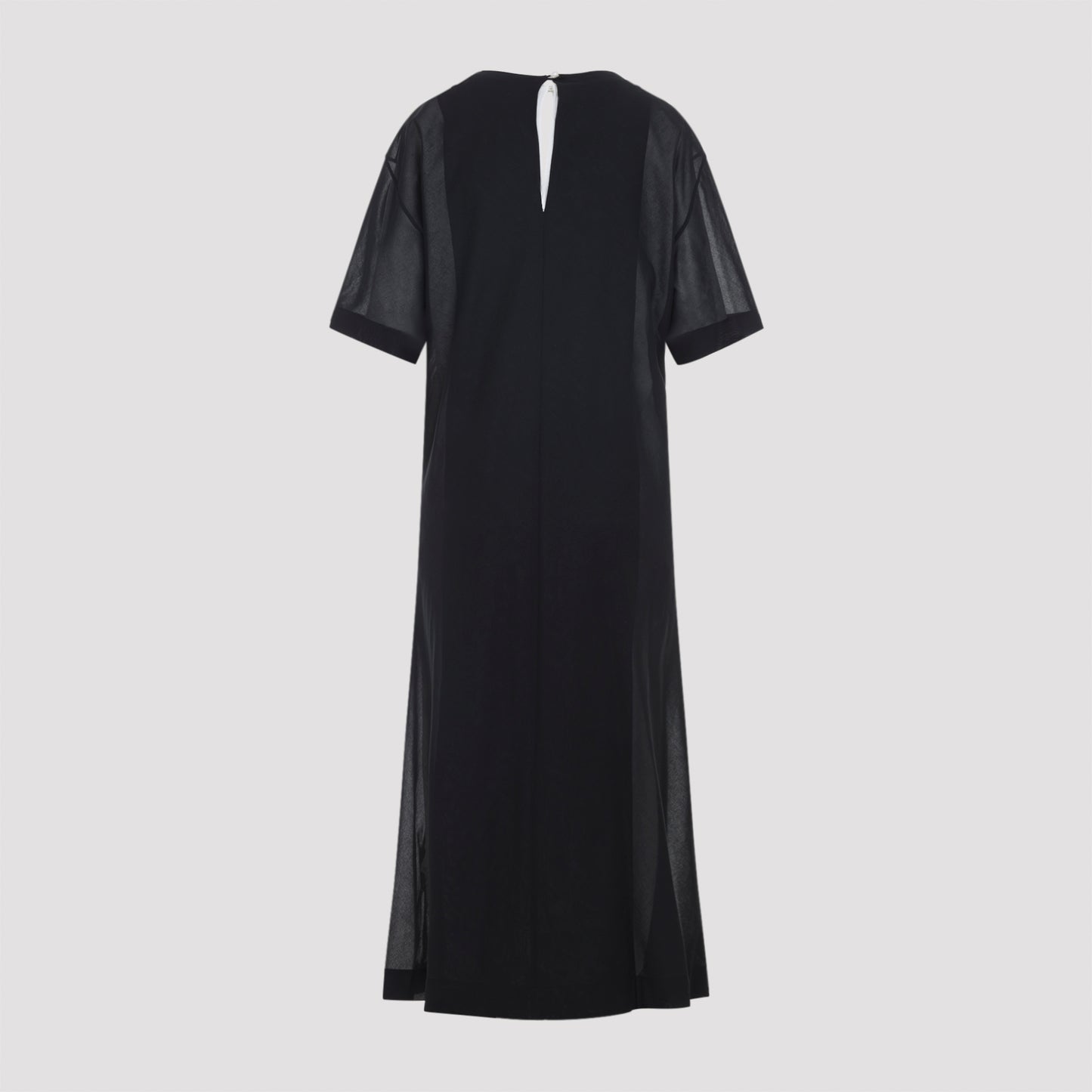 Carven Sheer Draped Midi Dress Women CARVEN