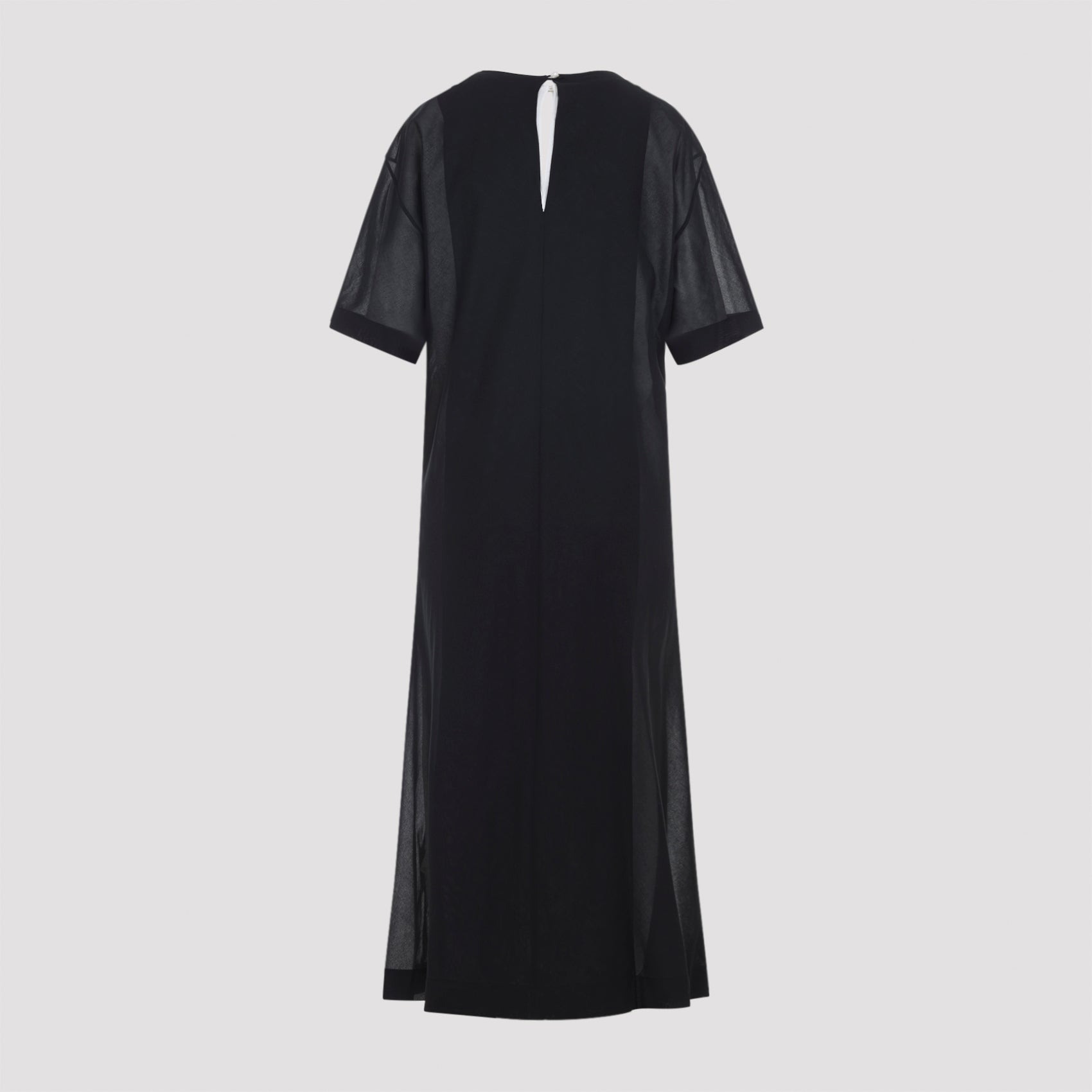 Carven Sheer Draped Midi Dress Women CARVEN
