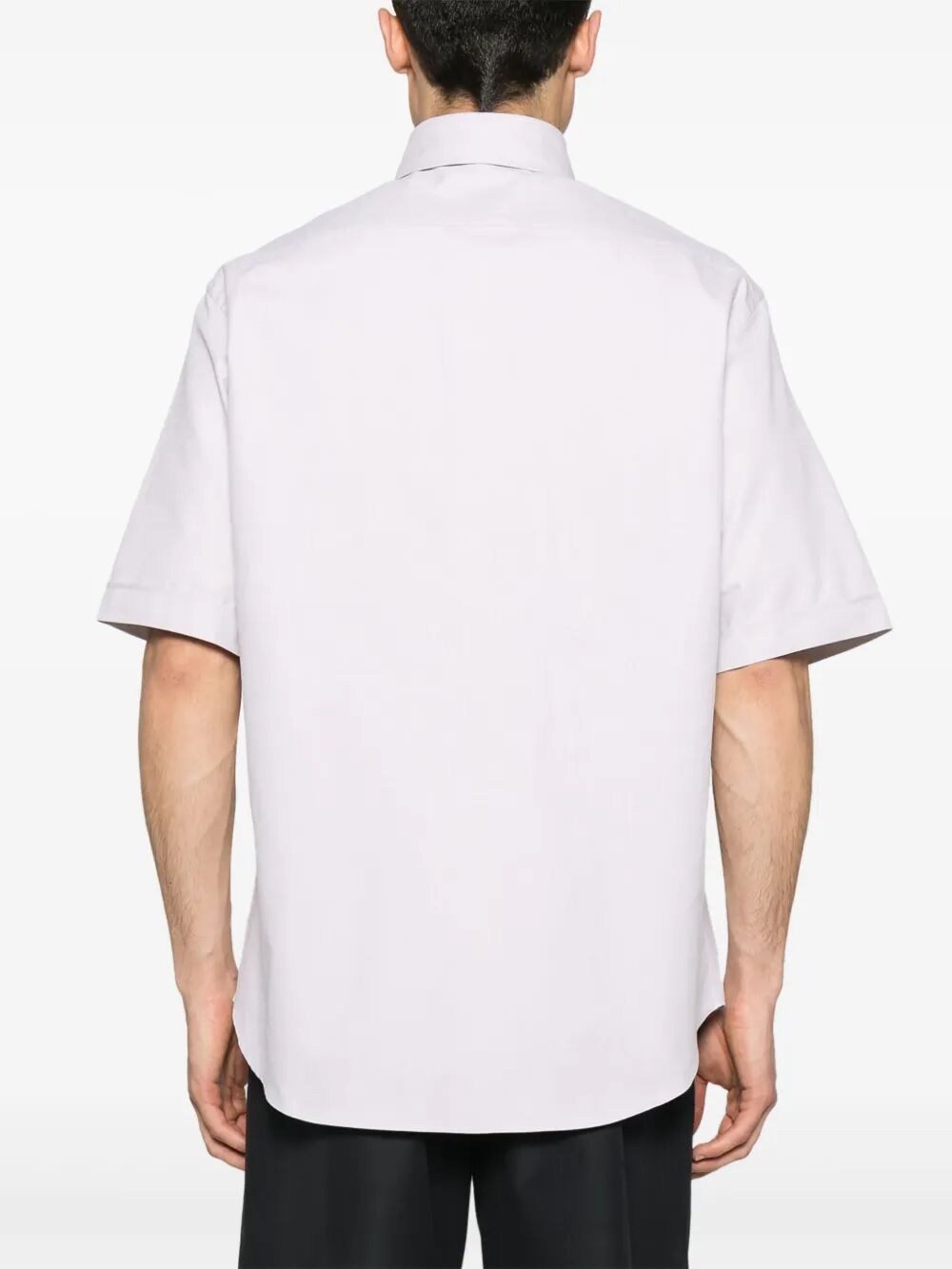 Fendi Men Fendi Crest Oxford Cotton Shirt FENDI