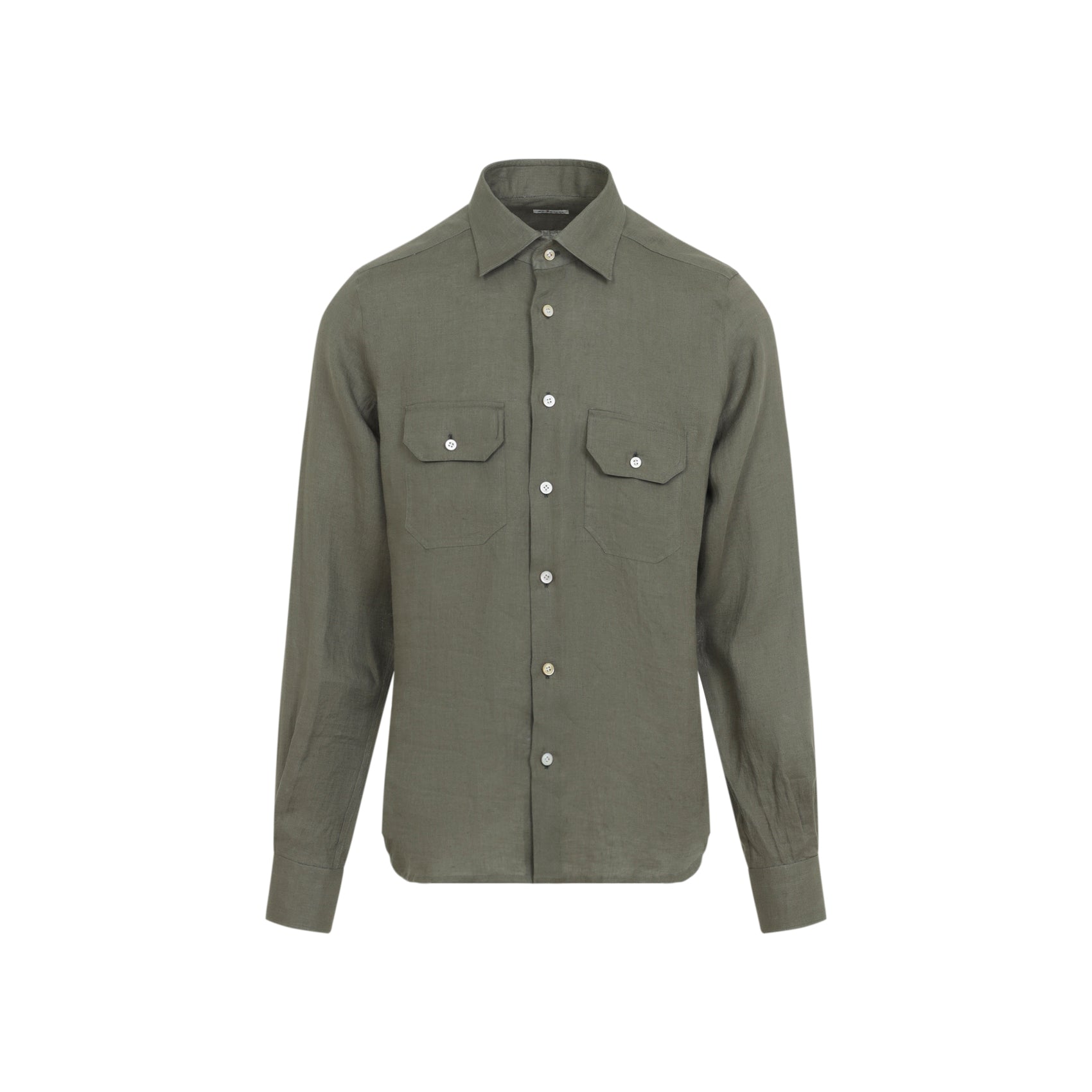 Kiton Linen Shirt Men KITON